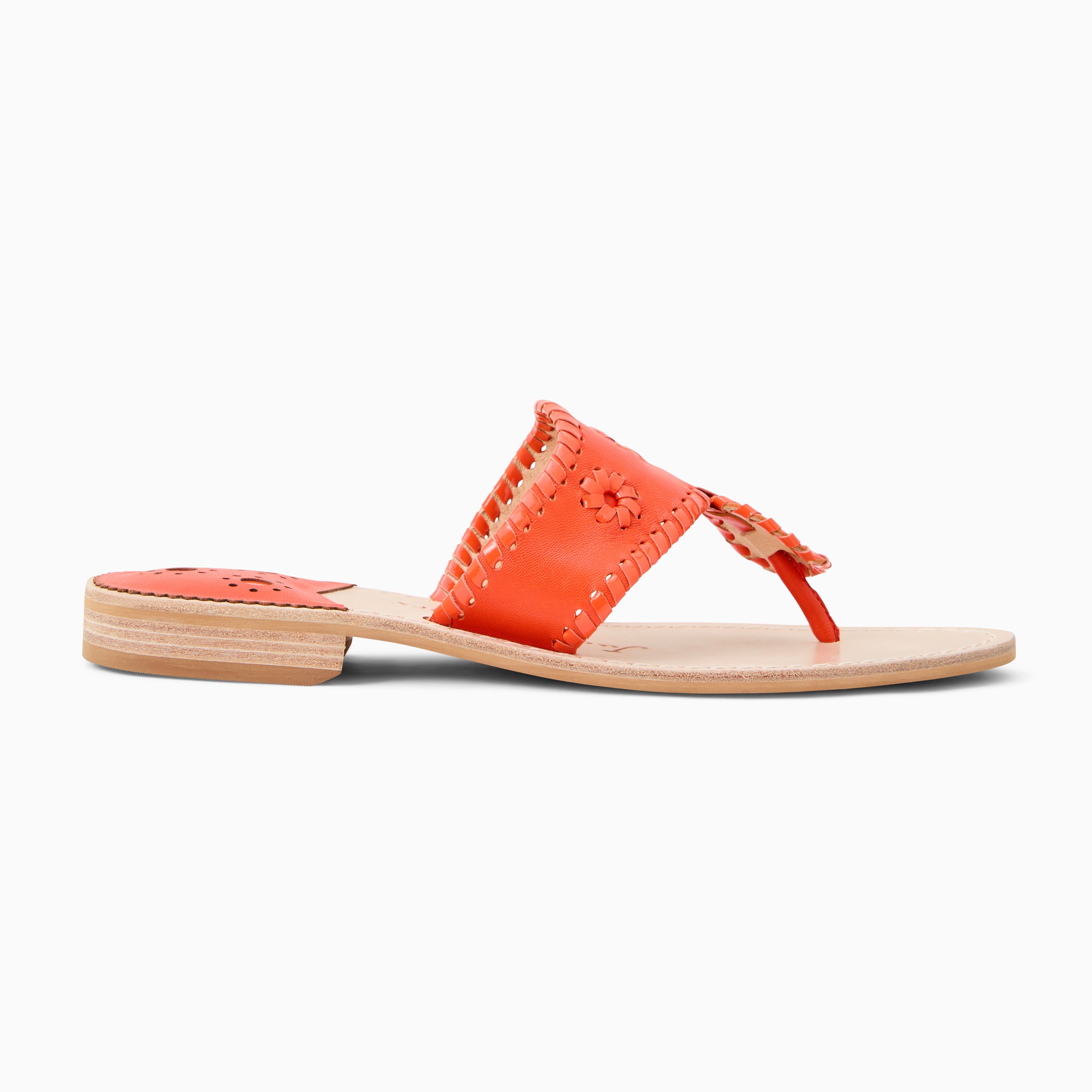 Jacks Flat Sandal - Metallic Nappa