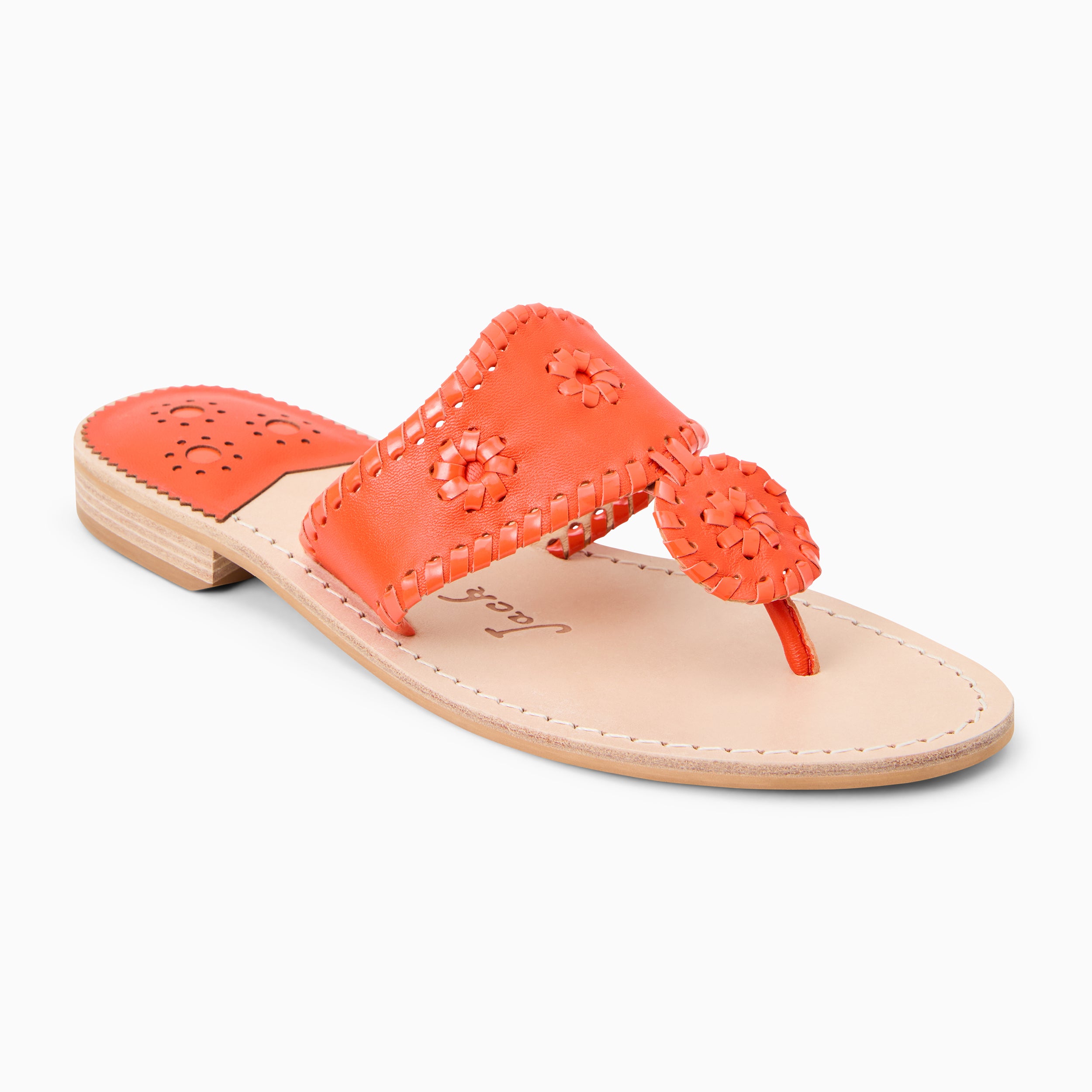 Jacks Flat Sandal - Metallic Nappa