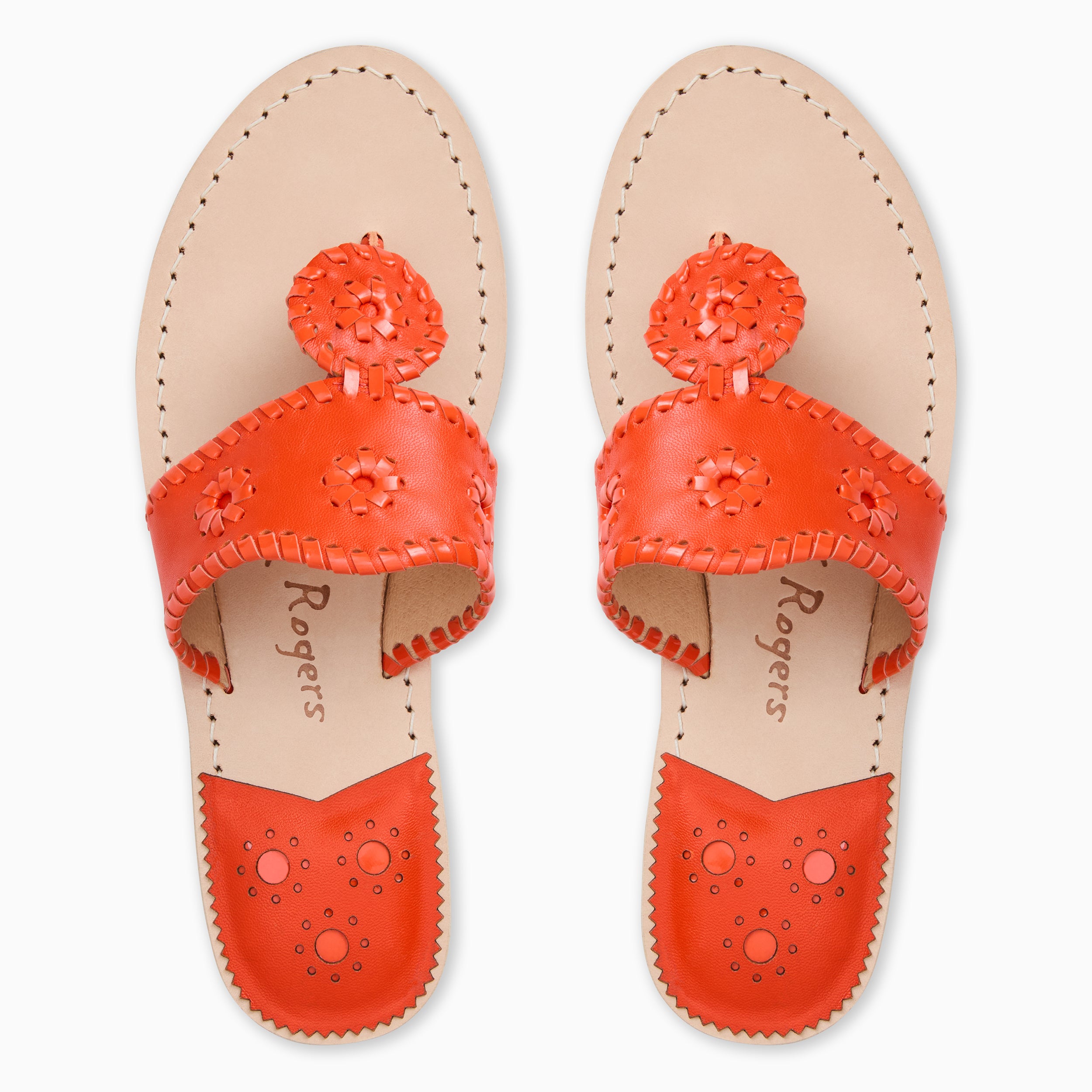 Jacks Flat Sandal - Metallic Nappa