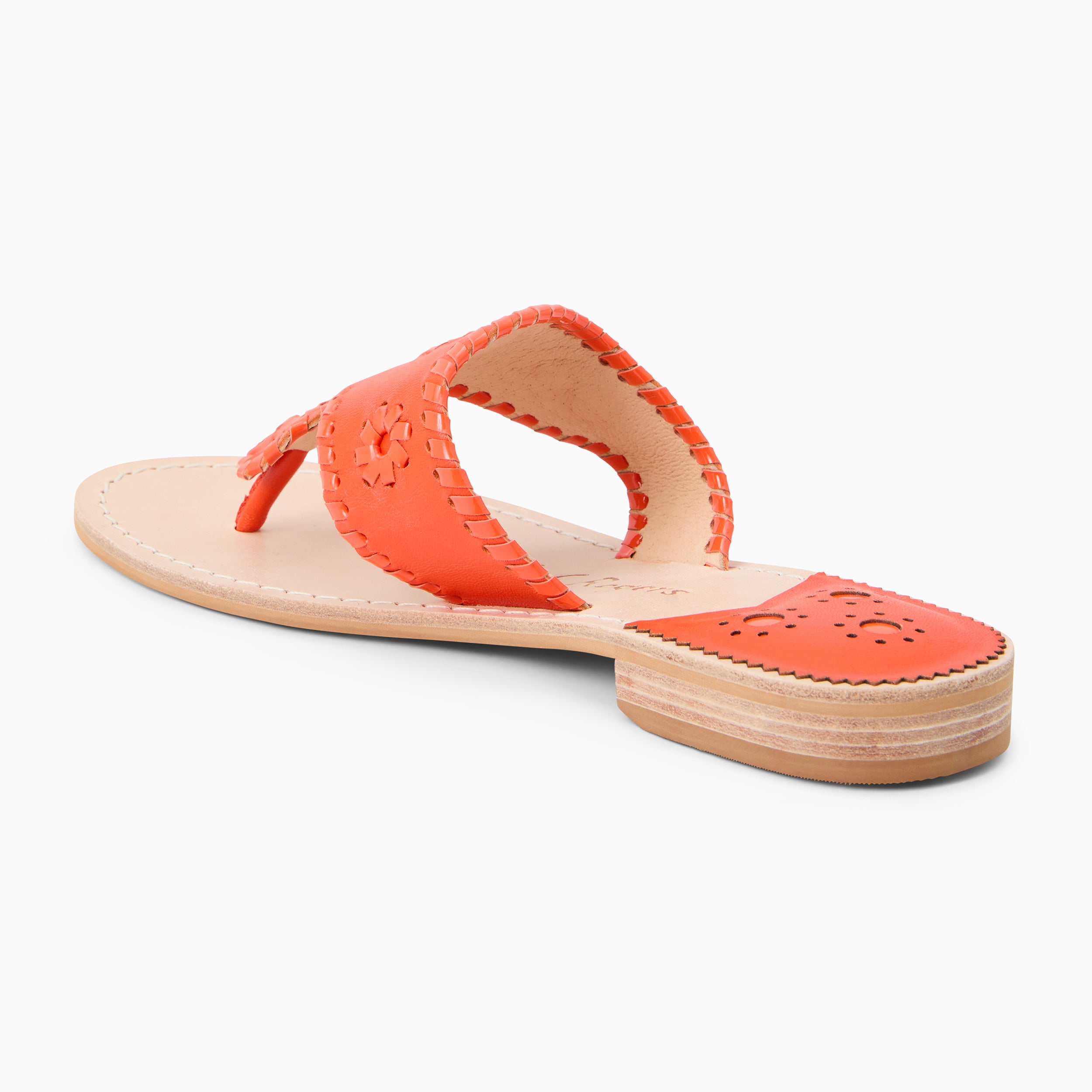 Jacks Flat Sandal - Metallic Nappa