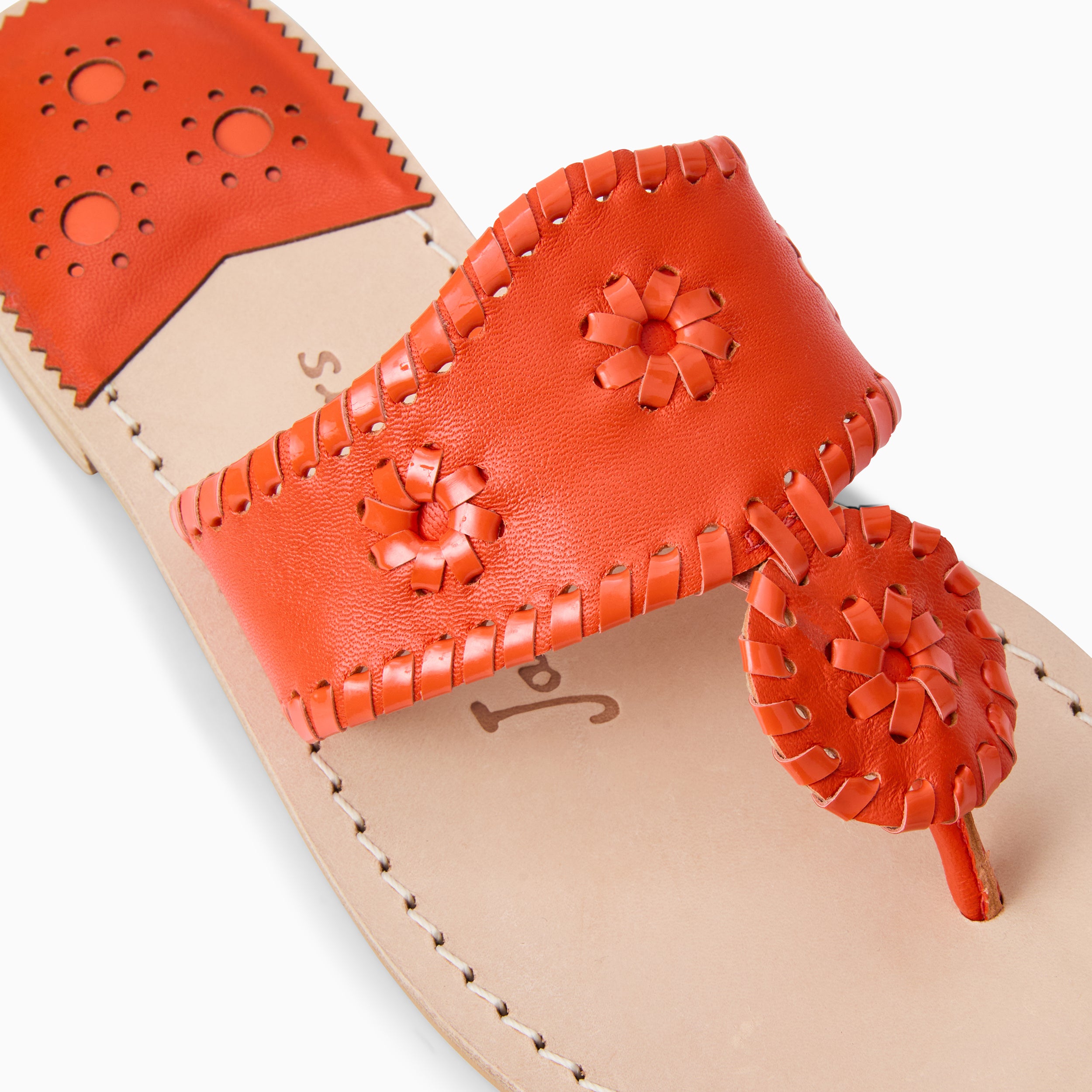 Jacks Flat Sandal - Metallic Nappa