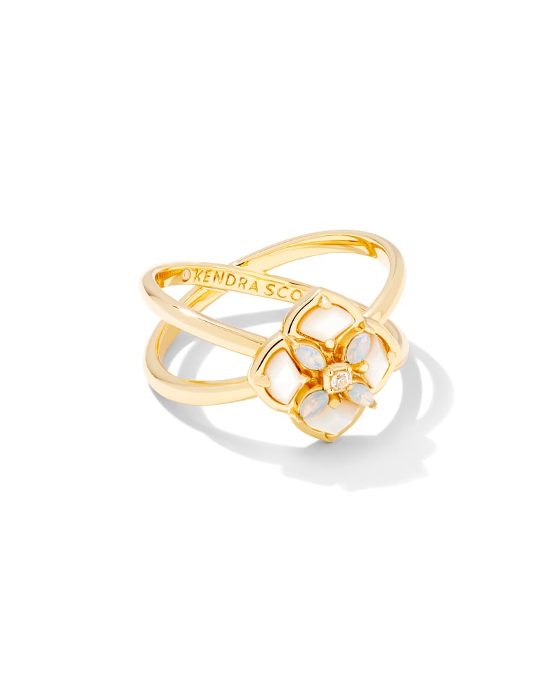 Dira Stone Double Band Ring