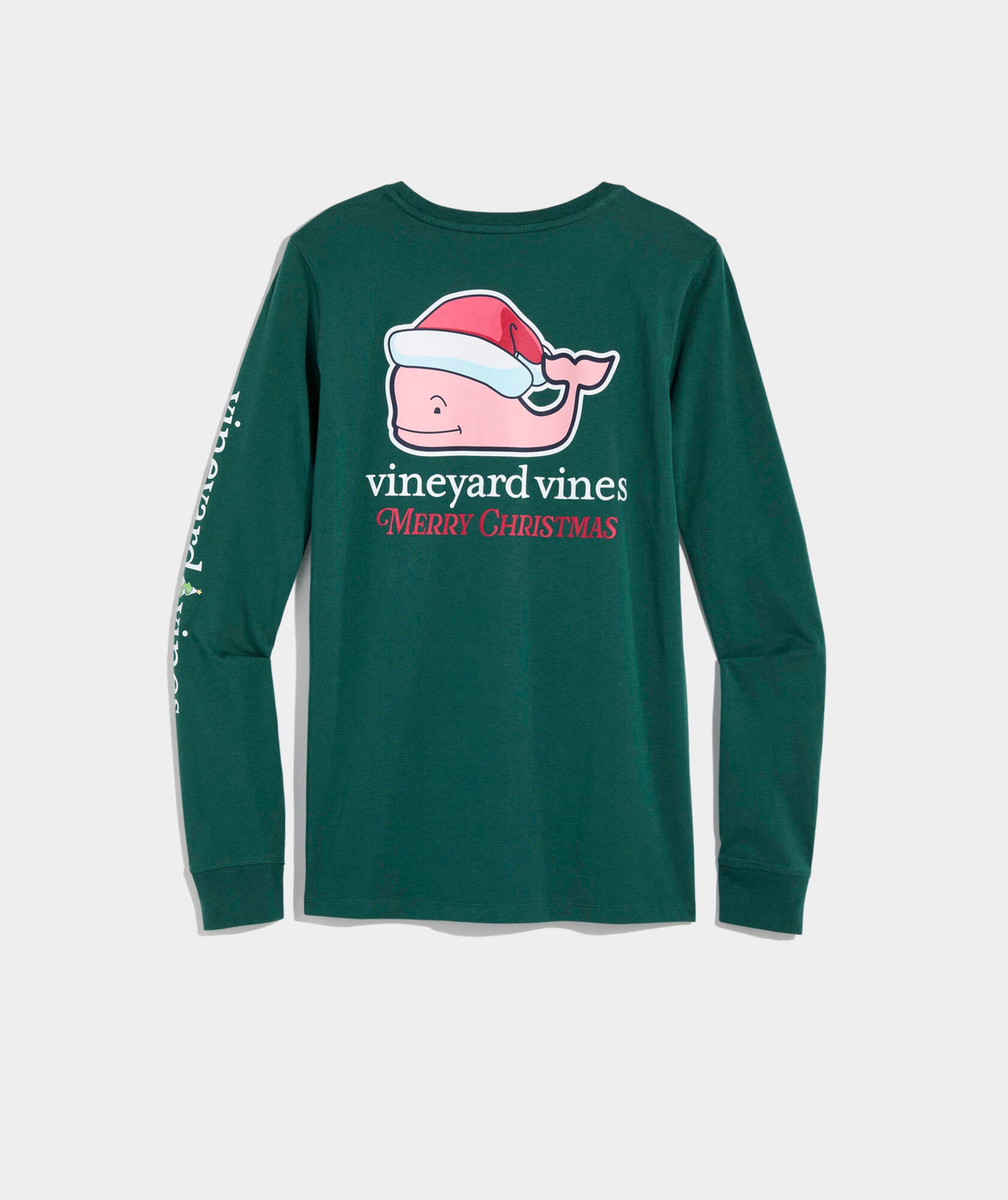 Santa Whale Long-Sleeve Pocket Tee
