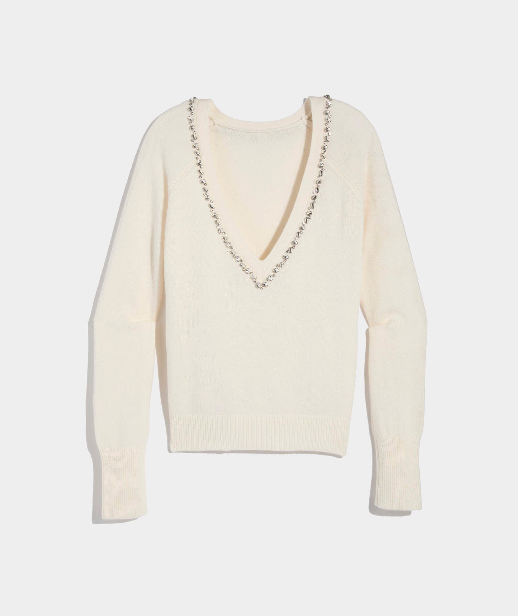 Rhinestone Embellished Sweater