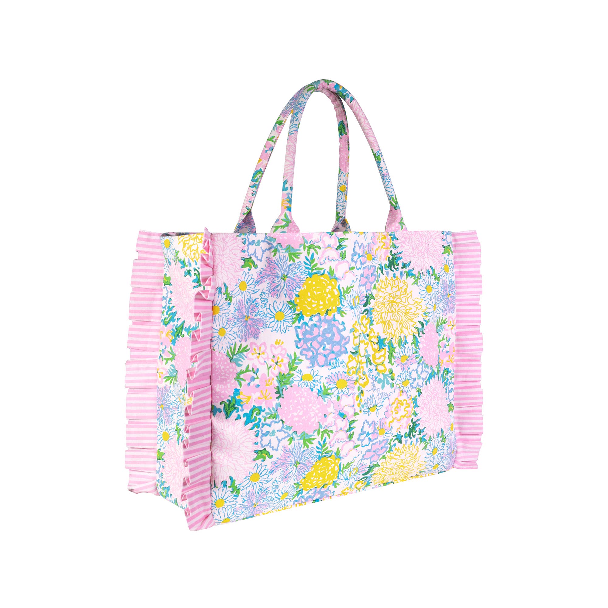 Ruffle Tote, Lilly Garden Home