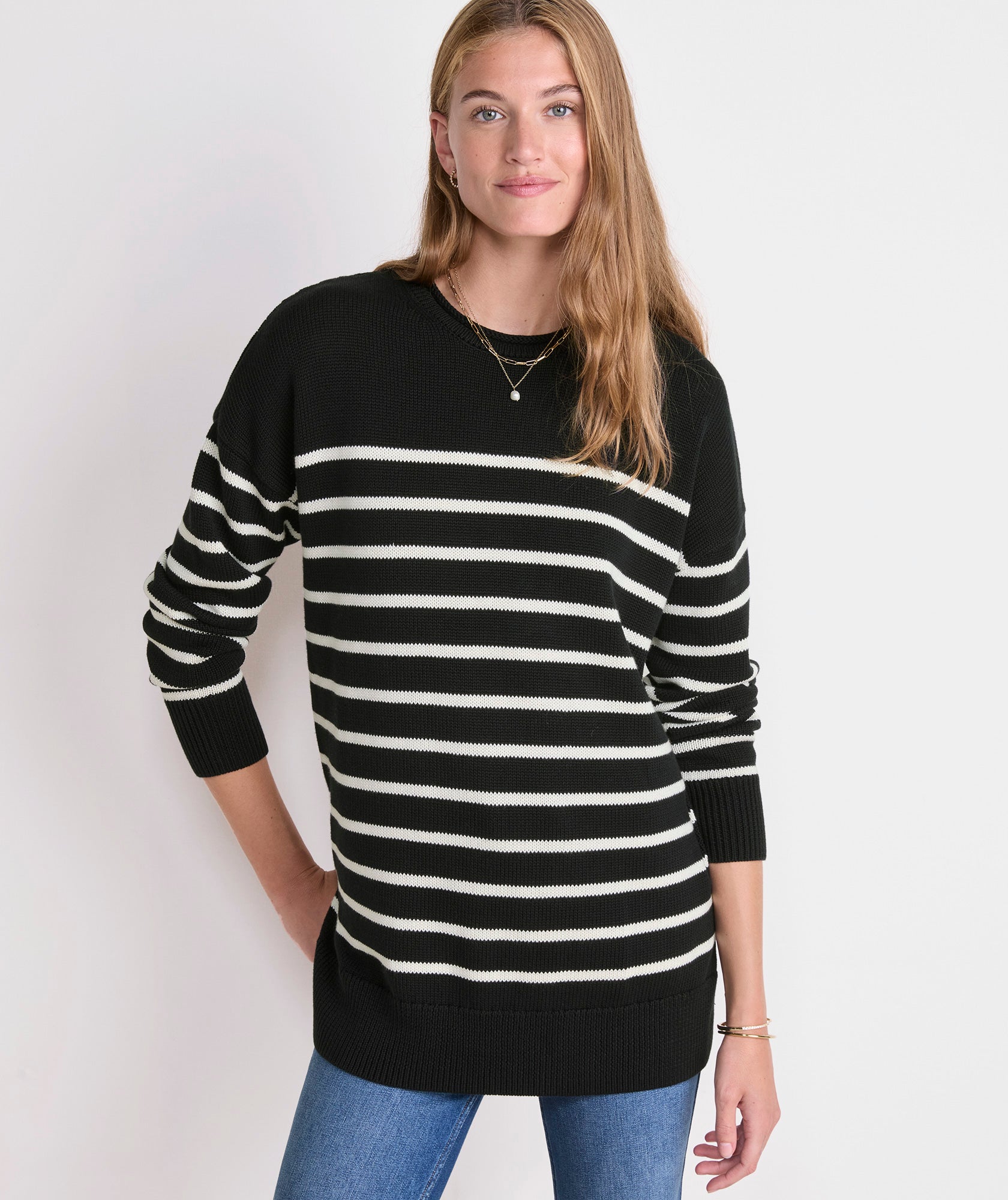 Katie Rollneck Tunic Sweater