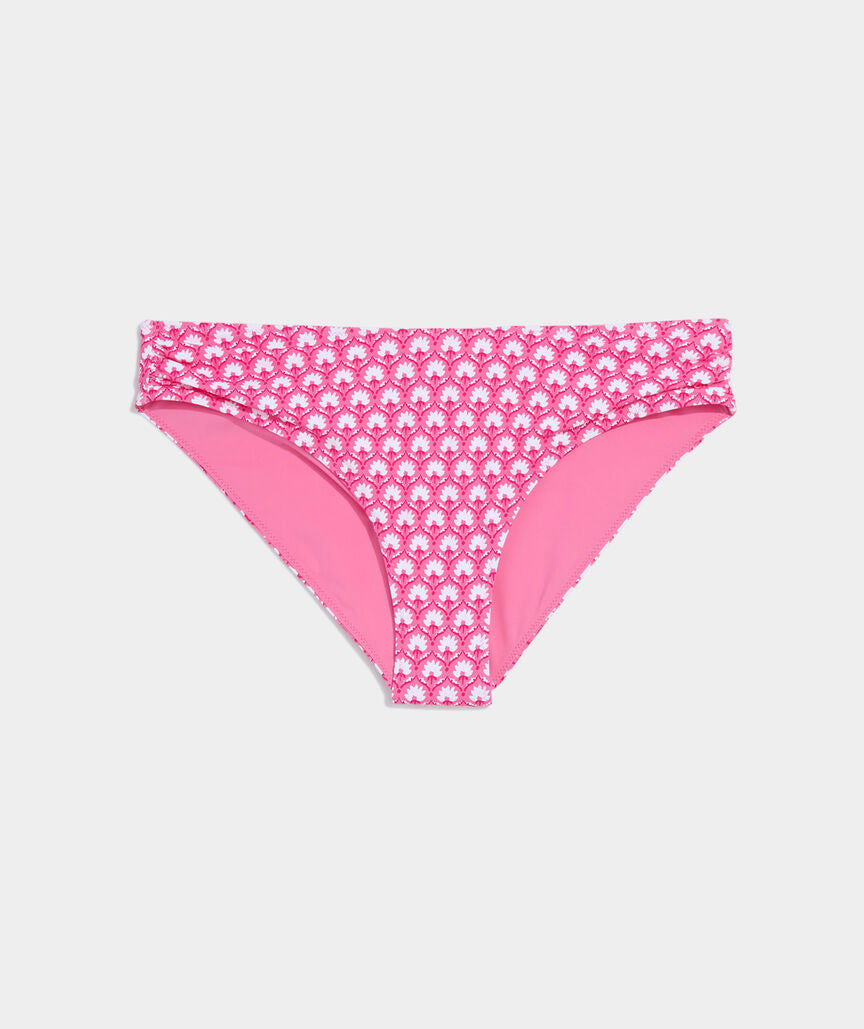 Ruched Low-Rise Bikini Bottom