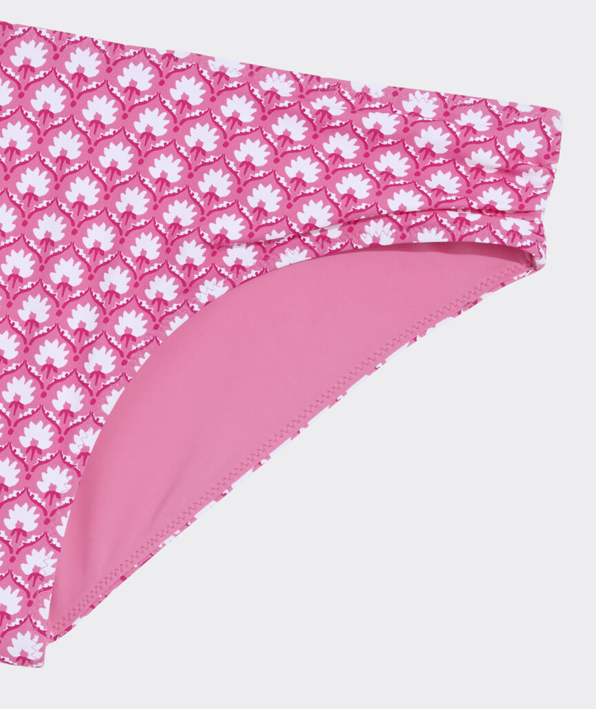 Ruched Low-Rise Bikini Bottom