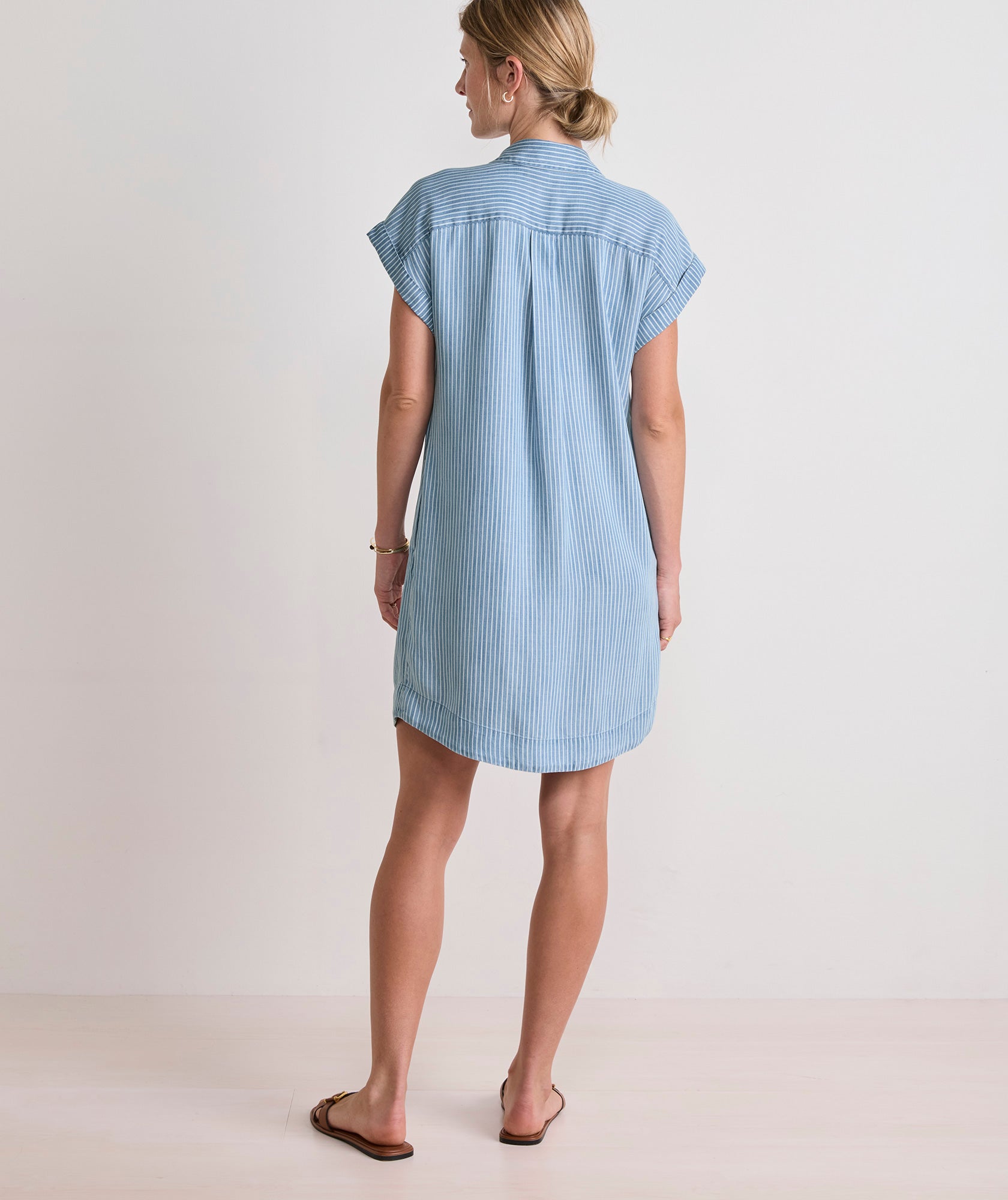 Margo Pinstripe Shirtdress