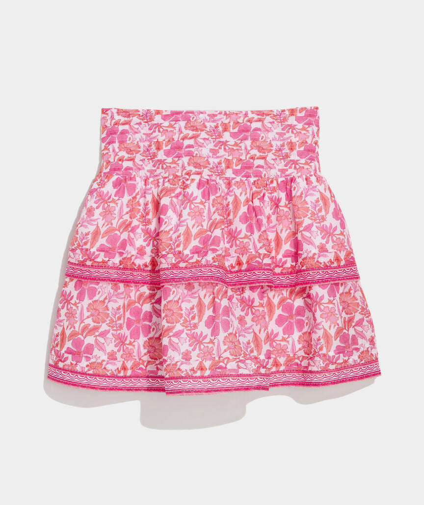 Katama Pintuck Mini Skirt