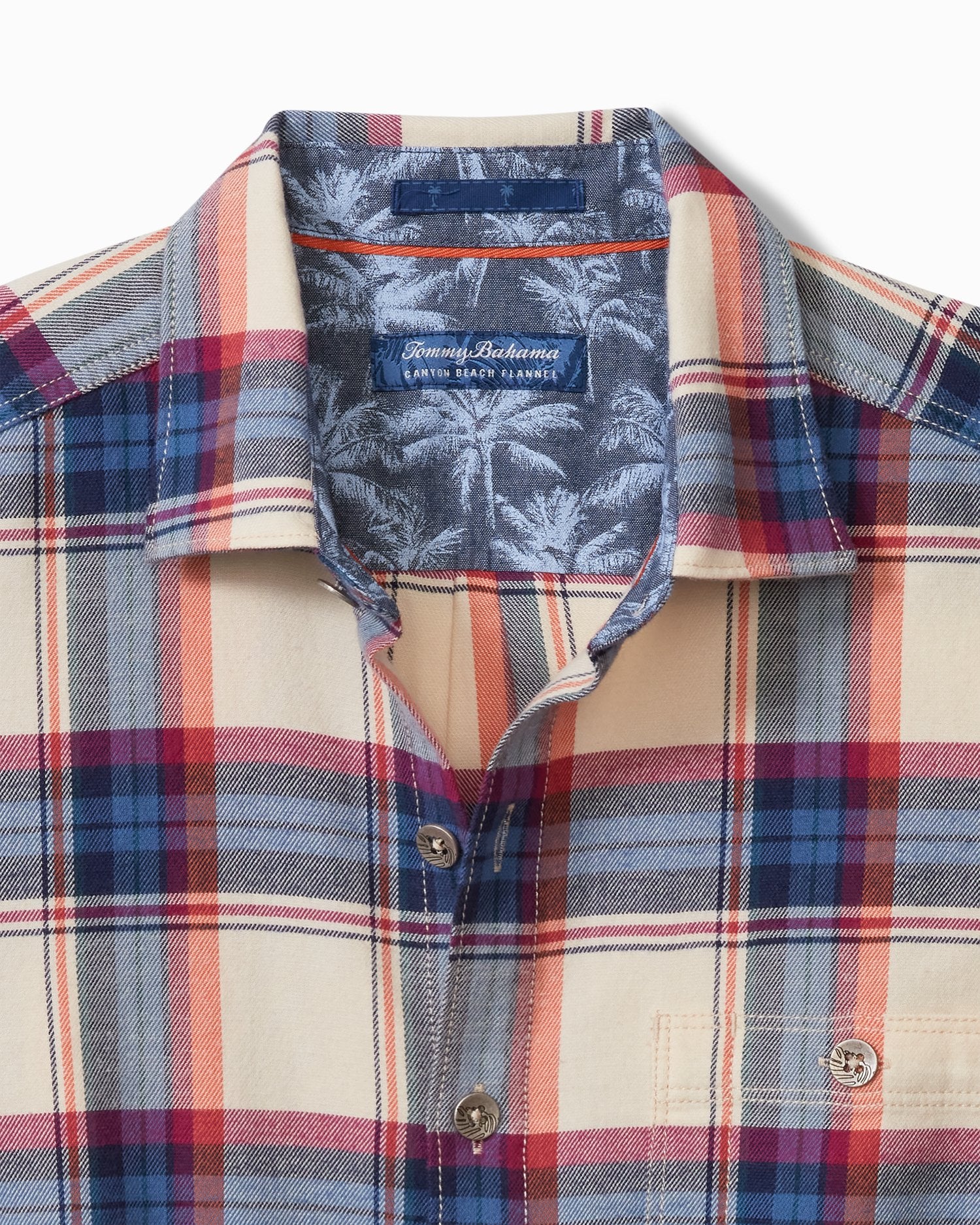 Canyon Beach Window Pane Stretch Flannel Shirt