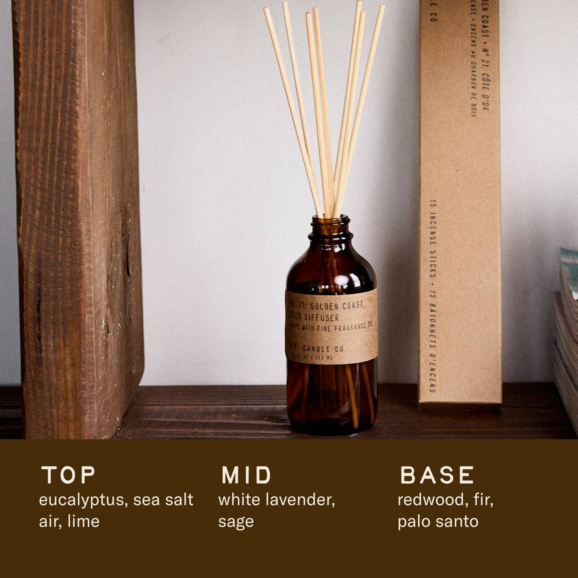 Golden Coast - 3.5 oz Reed Diffuser: 3.5 oz