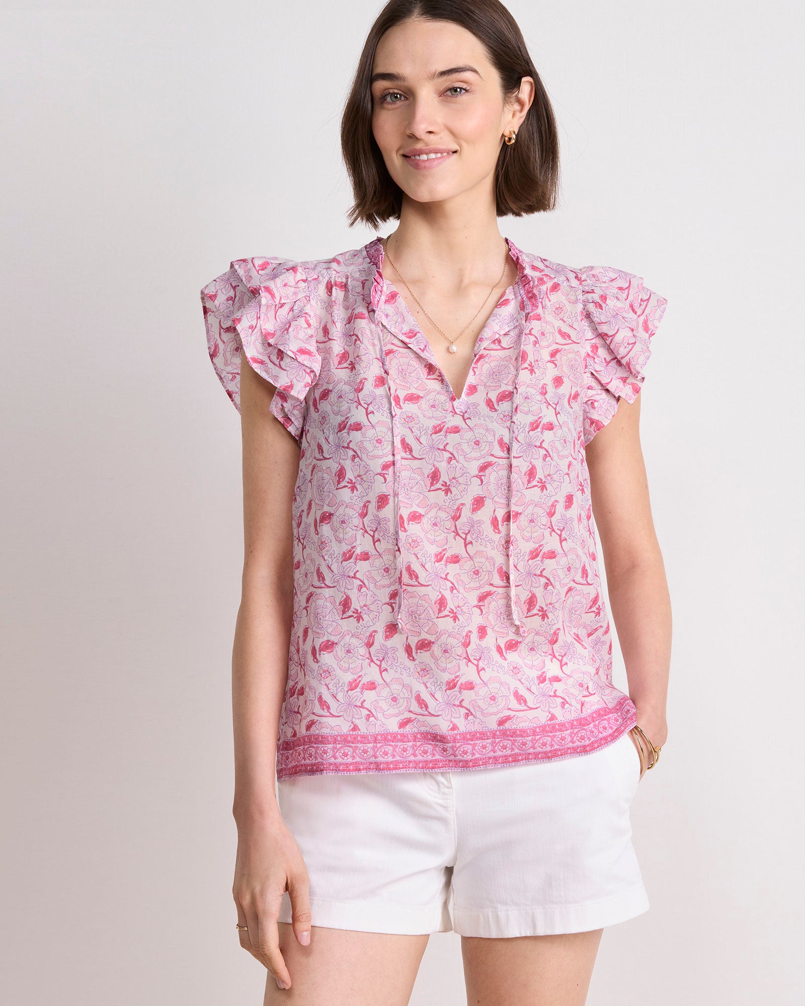 Adare Double Ruffle Top