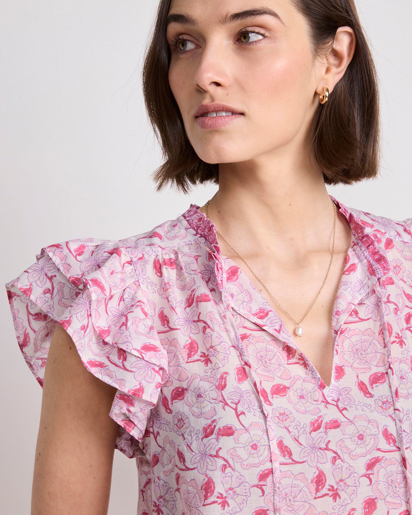 Adare Double Ruffle Top