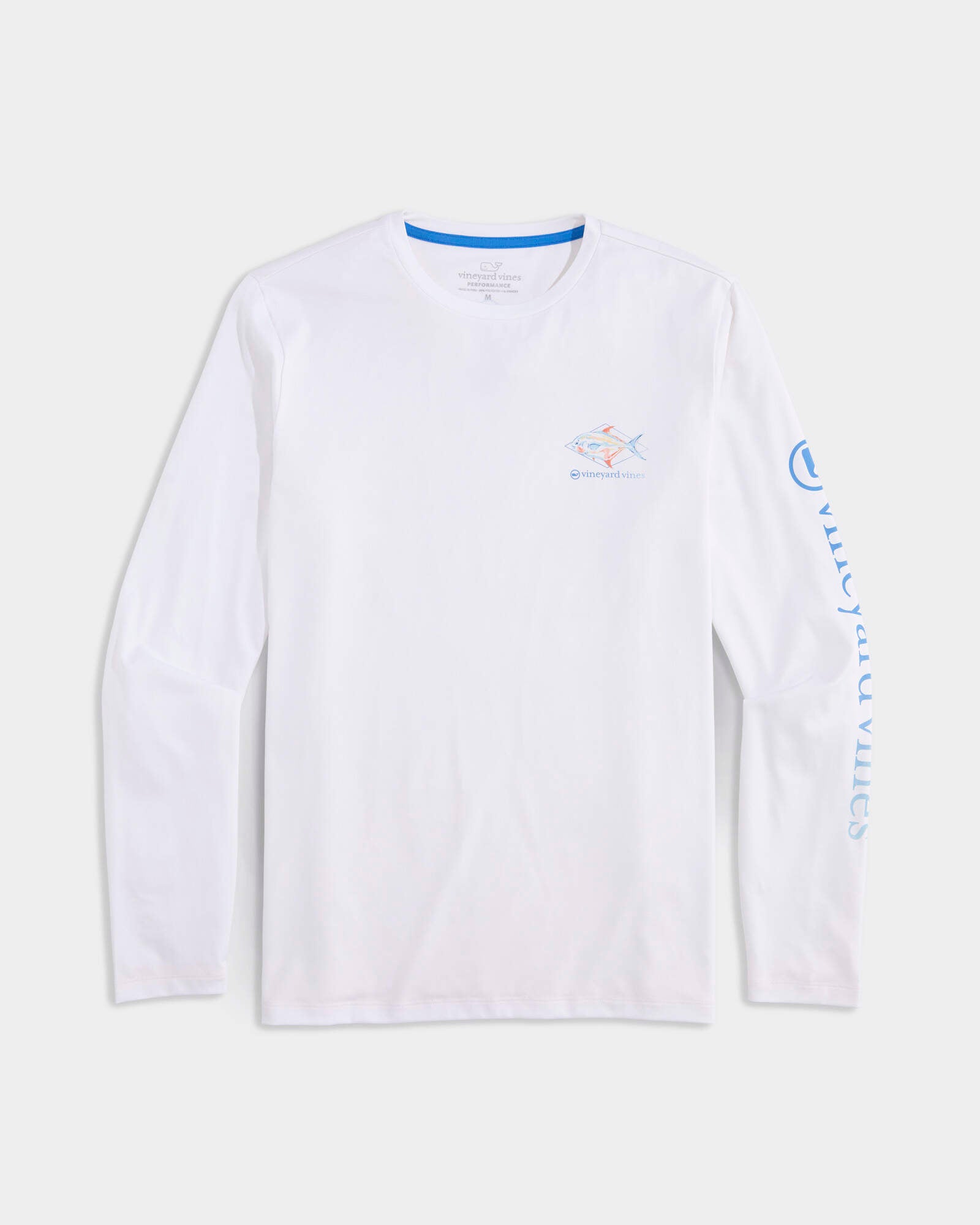 Painted Permit Fish Long-Sleeve Harbor Performance Tee