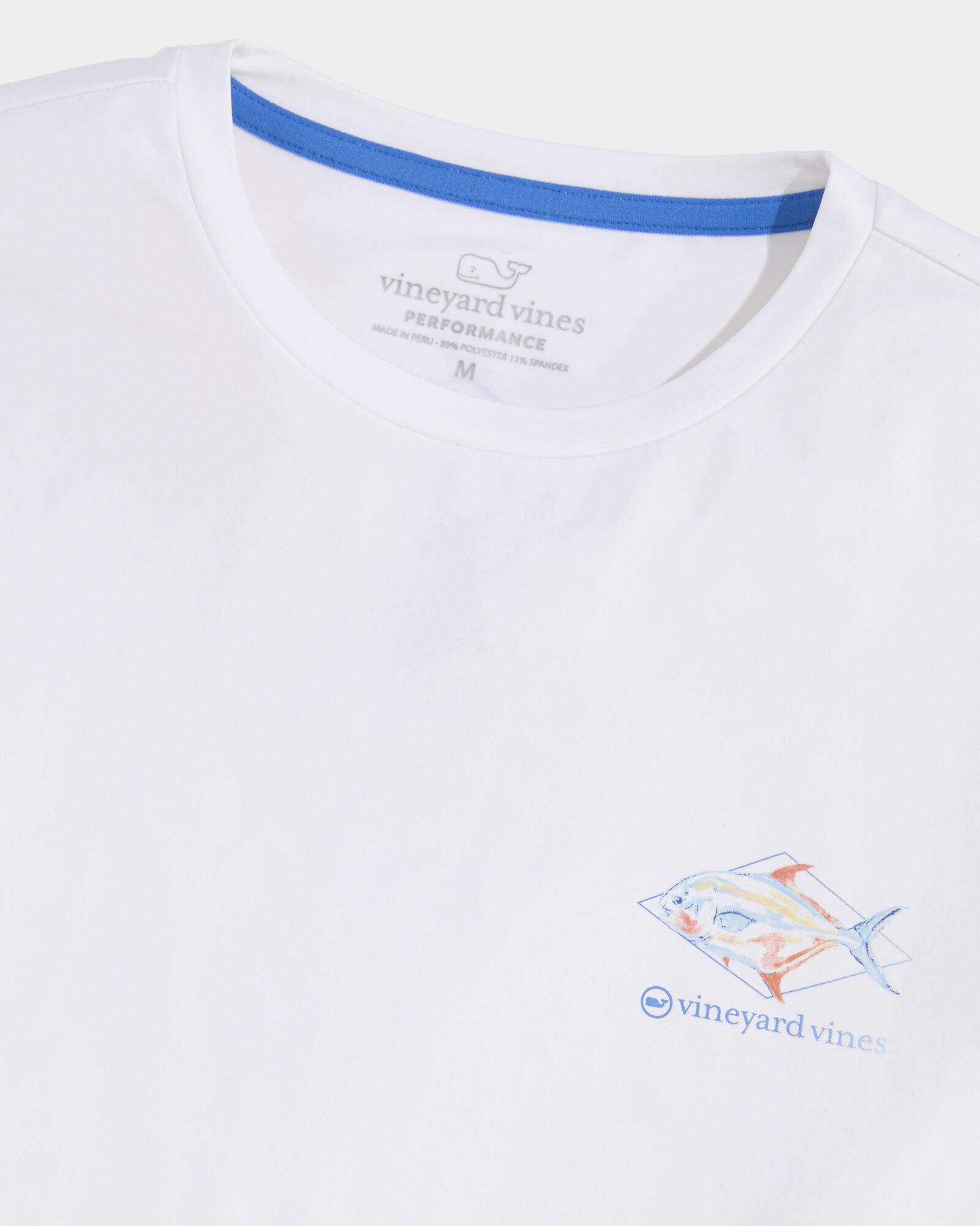 Painted Permit Fish Long-Sleeve Harbor Performance Tee