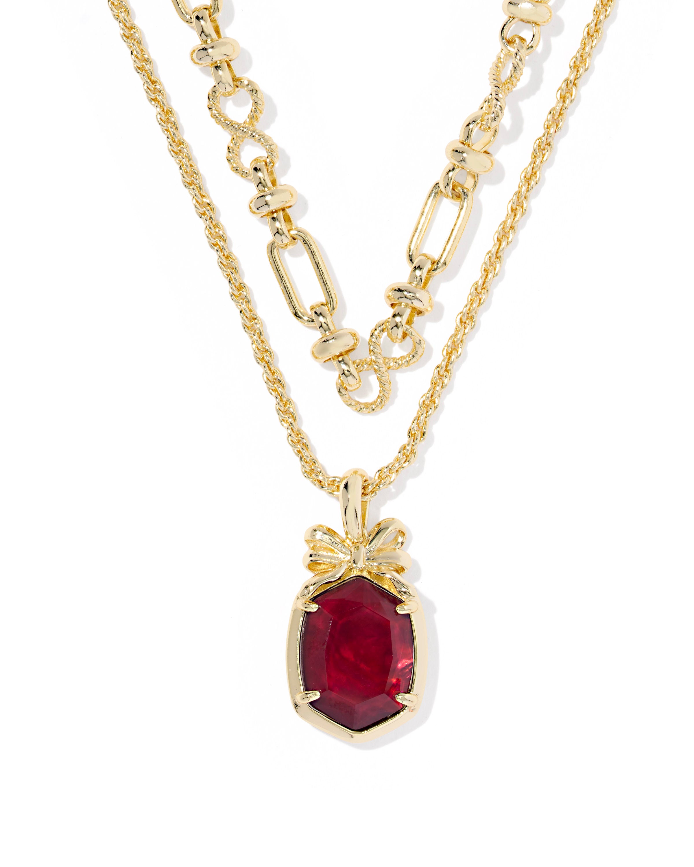 Daphne Bow Multi Strand Necklace