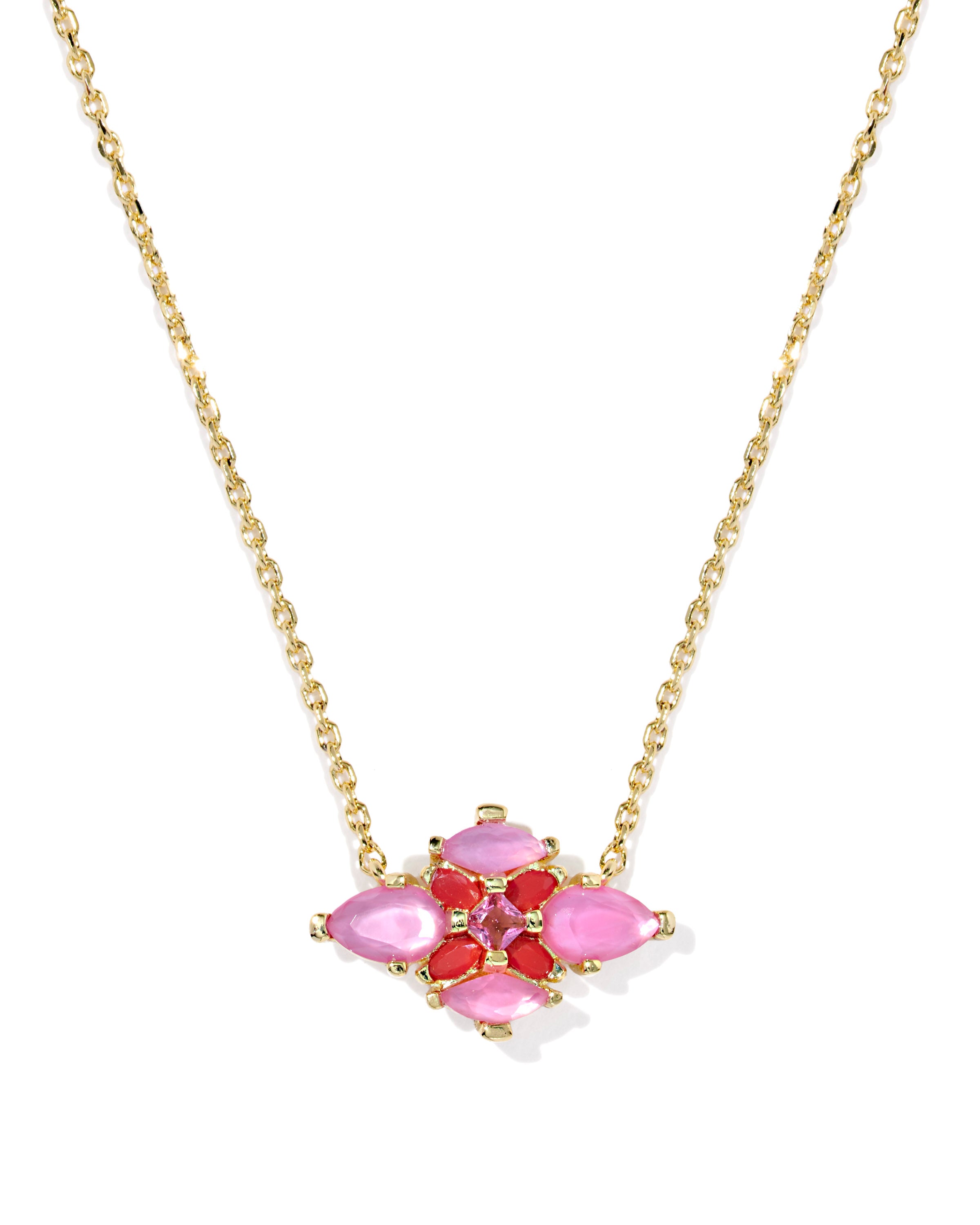 Abbie Crystal Short Pendant Necklace