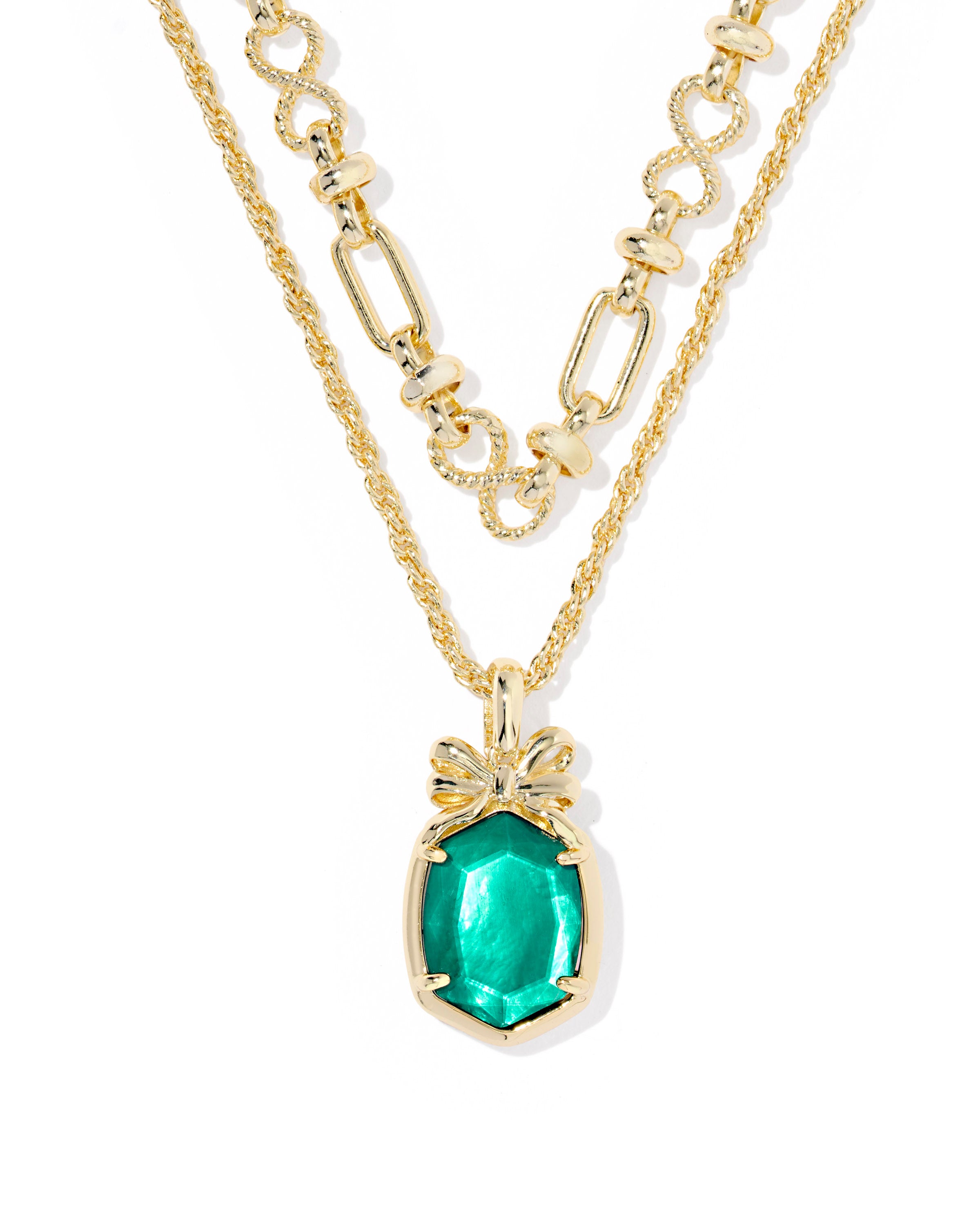 Daphne Bow Multi Strand Necklace
