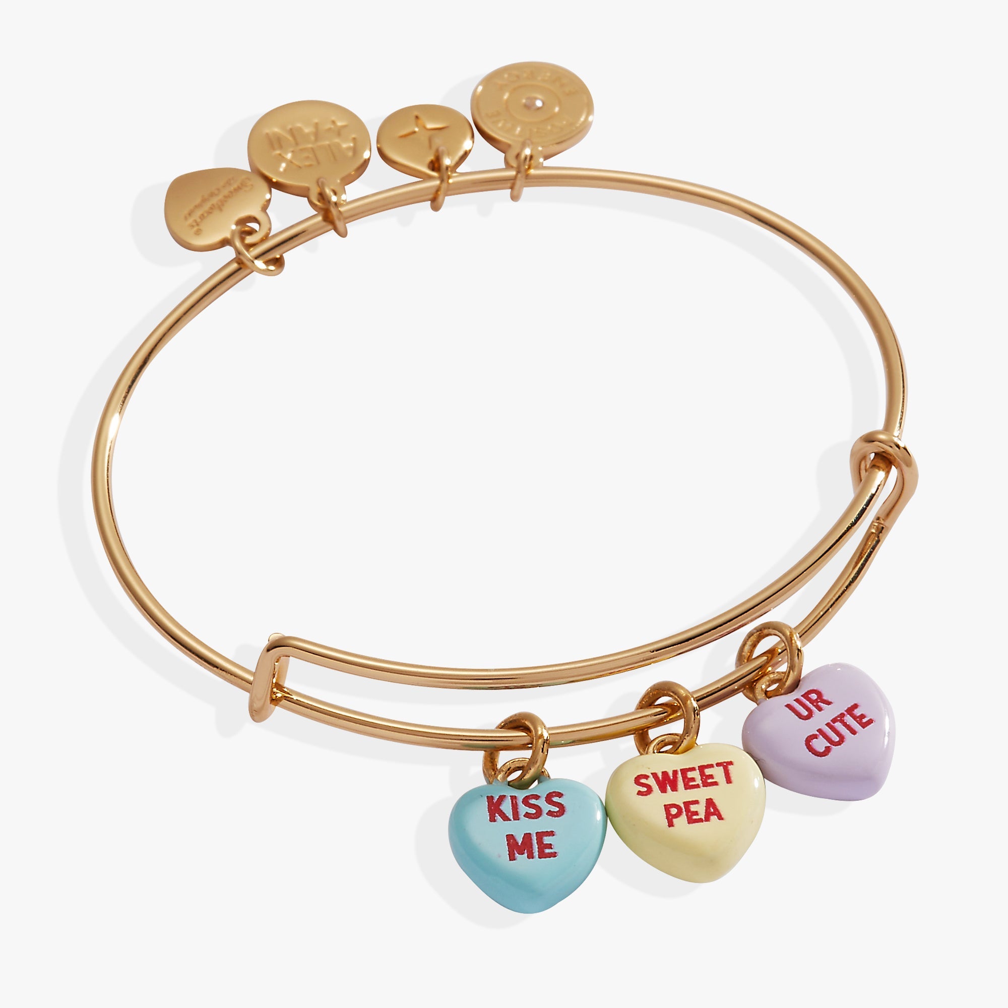 Sweethearts Multi-heart Charm Bangle
