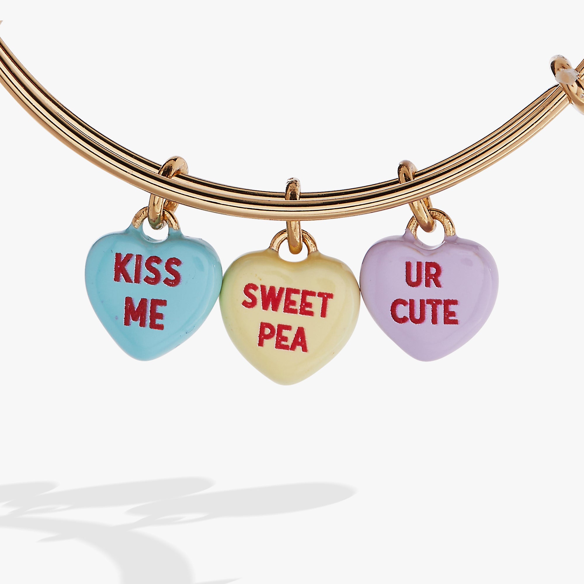 Sweethearts Multi-heart Charm Bangle