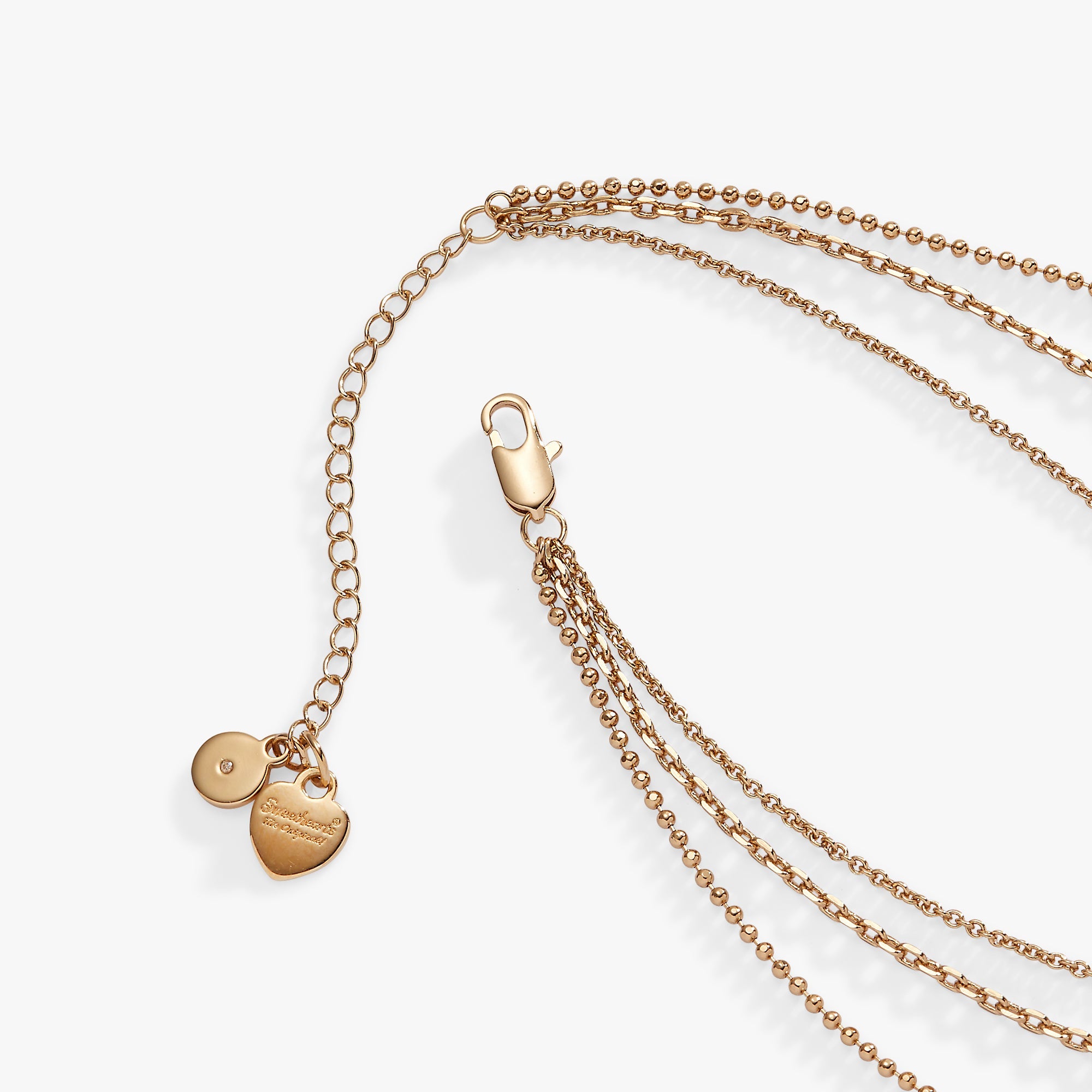 Sweethearts Triple-strand Charm Necklace