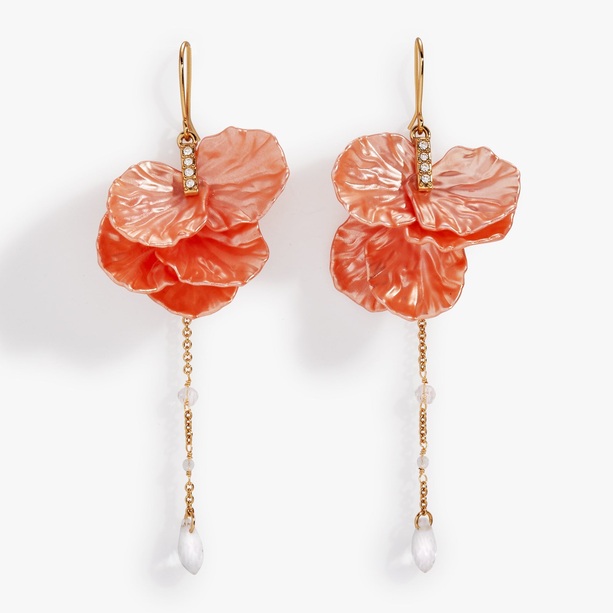 New York Botanical Garden Peony Petal Statement Earrings
