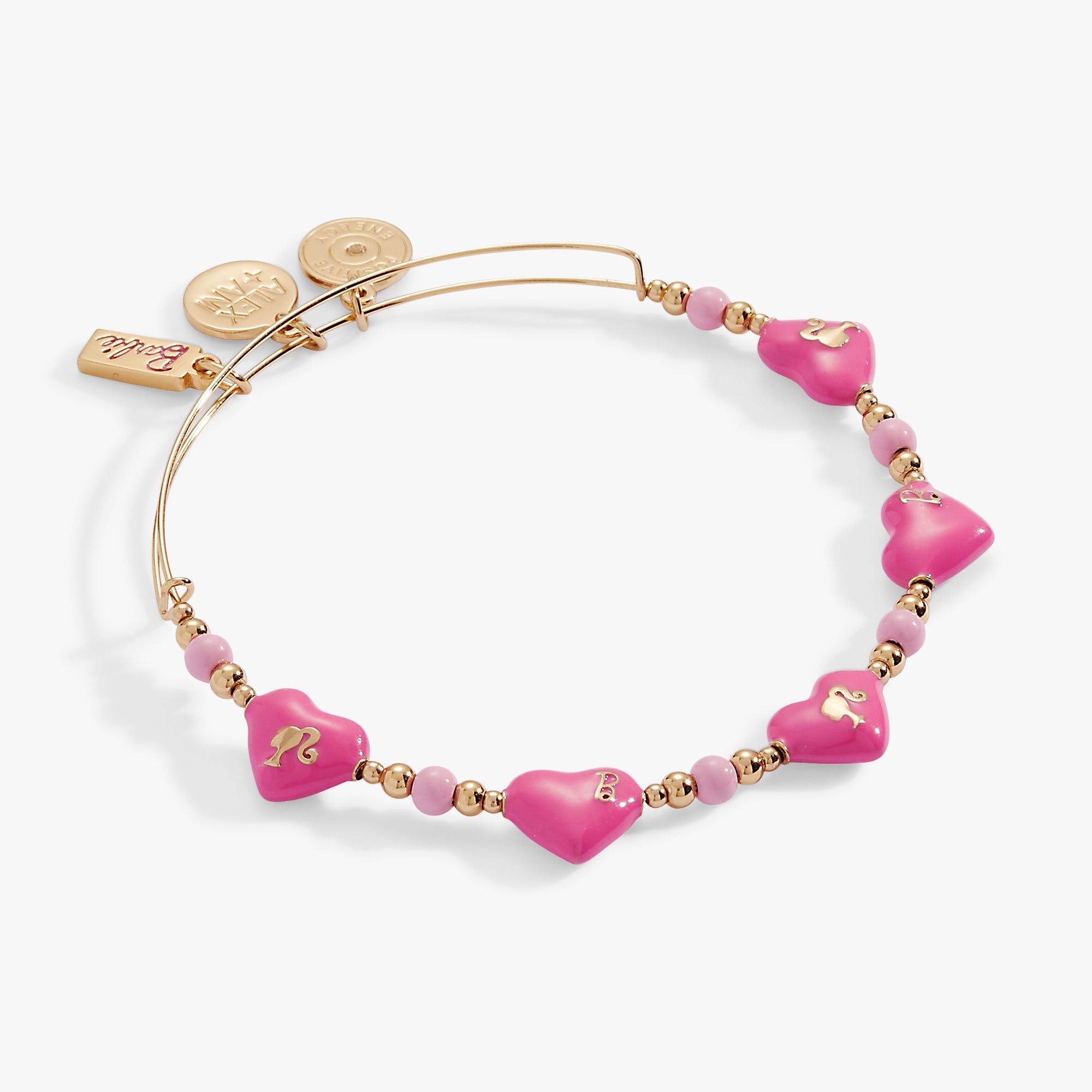 Barbie Logo Heart Beaded Bangle