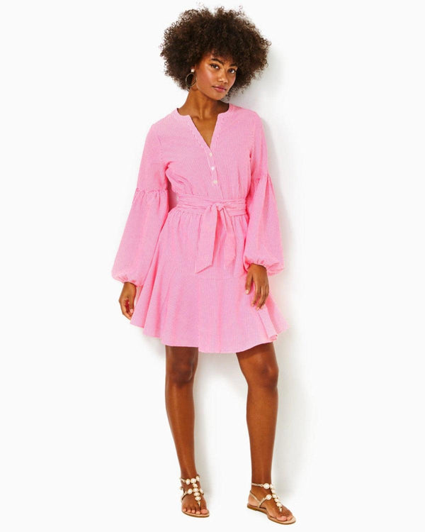 Carla Long Sleeve Striped Dress – The Pink Cottage