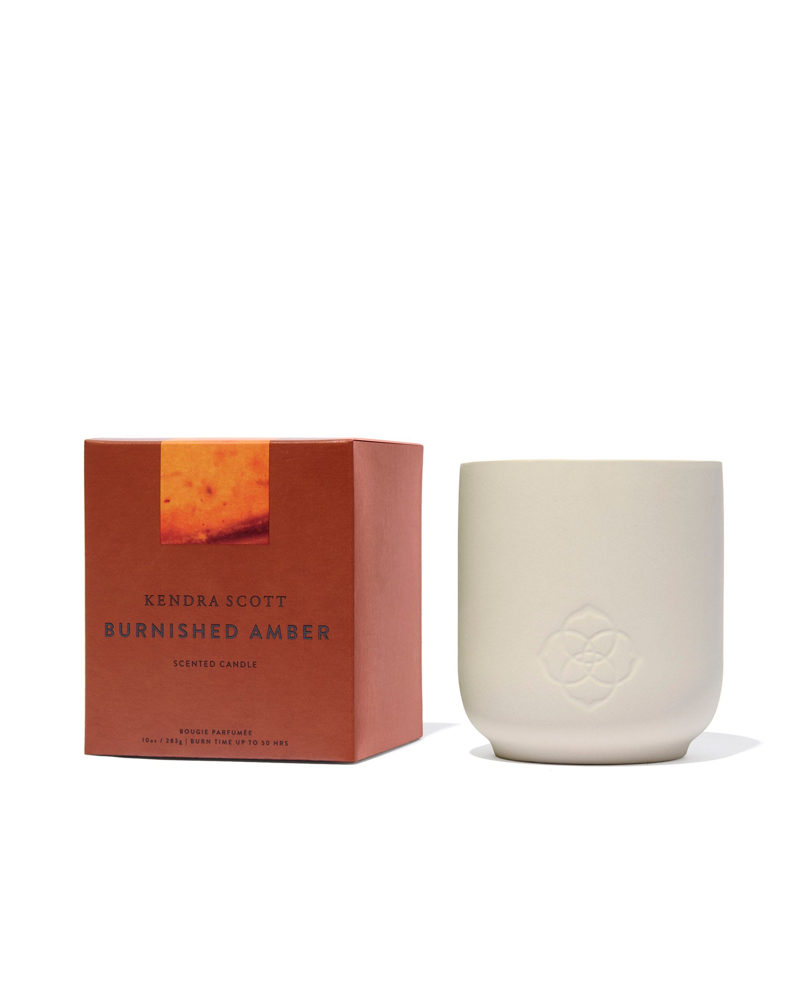 Ceramic 10oz Candle Burnished Amber