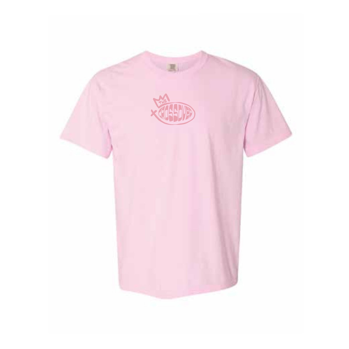 The Crossover Logo Tee in Blossom - front