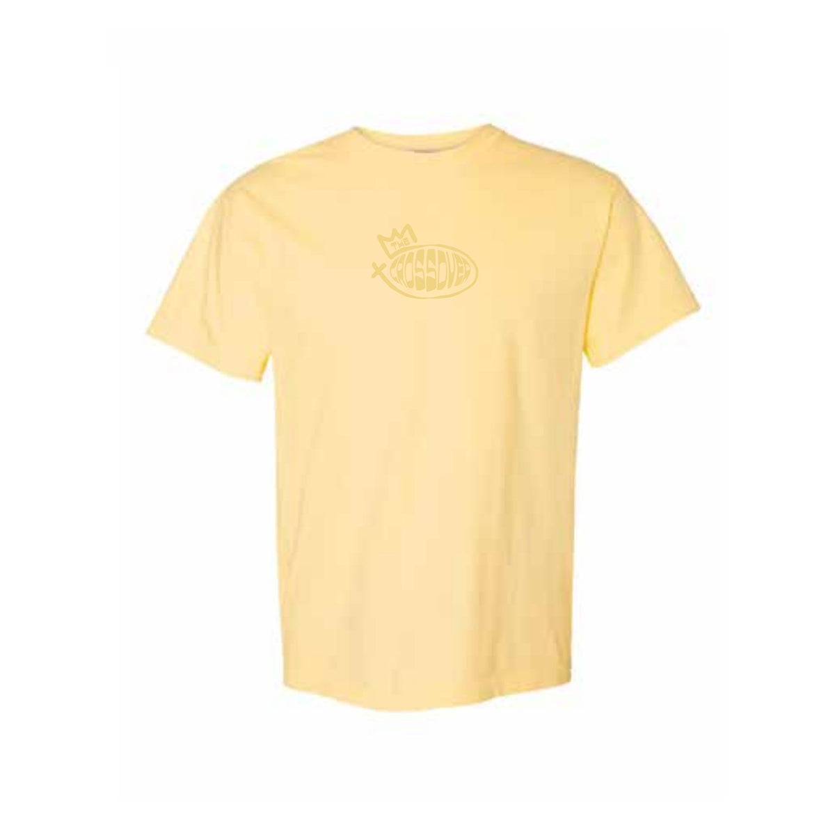 The Crossover Logo Tee in Butter - front