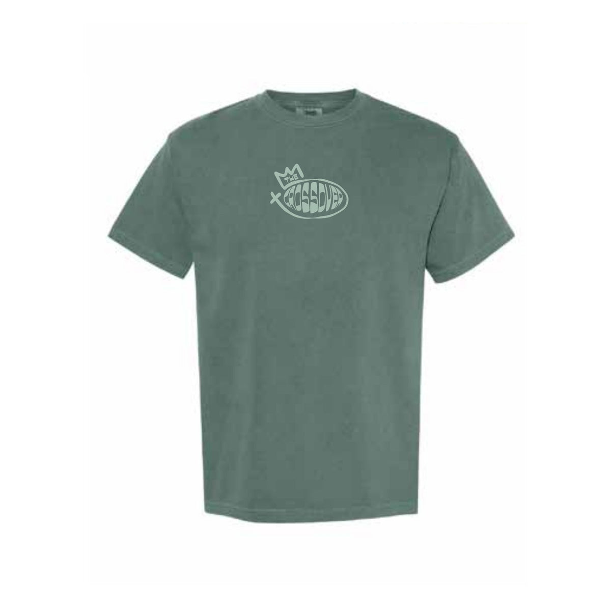 The Crossover Logo Tee in Light Green - front