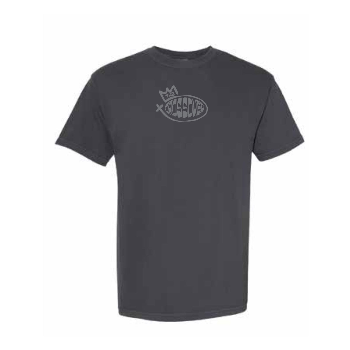 The Crossover Logo Tee in Pepper - front