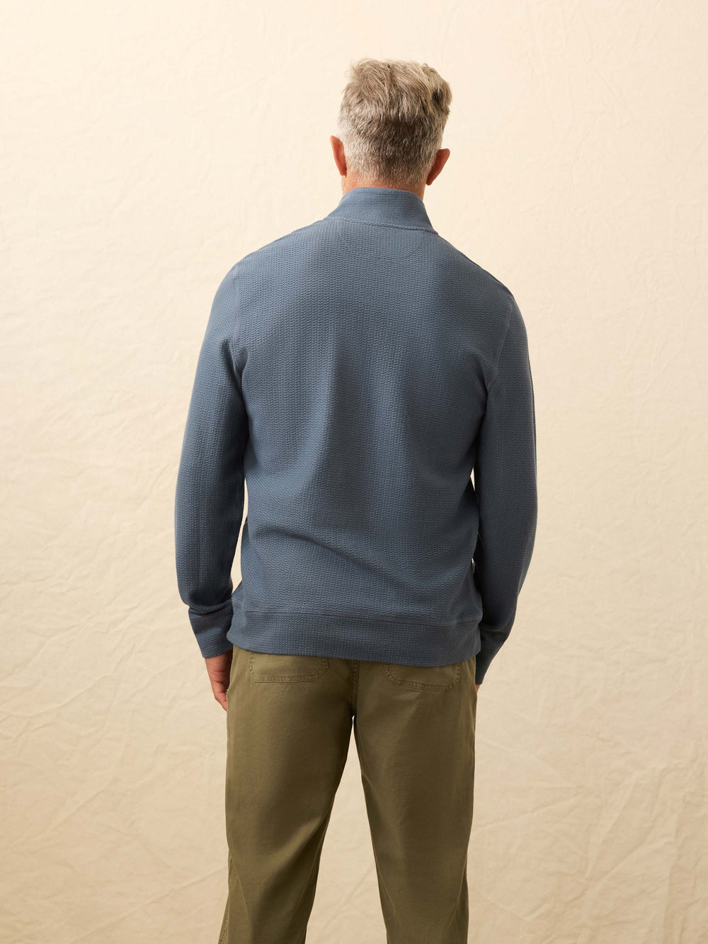 Textured Knit Quarter Zip