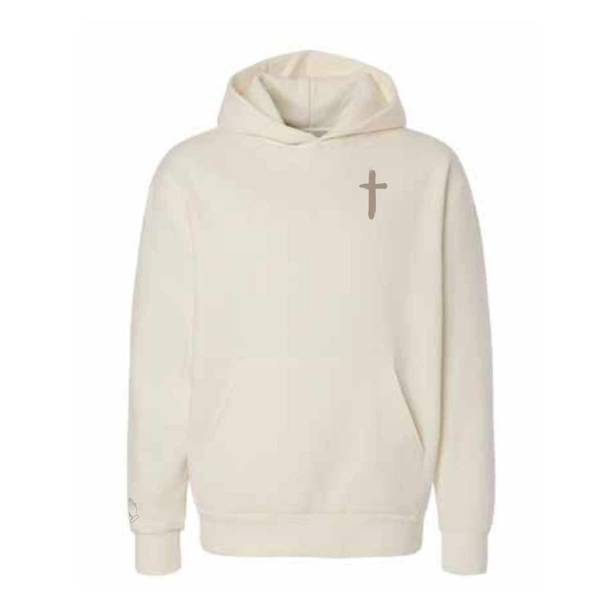 Jesus Is King Hoodie in Bone - front