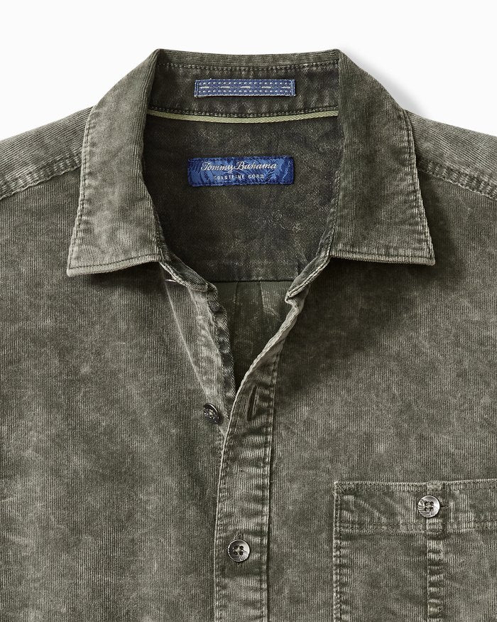 Big & Tall Coastline Cord Stretch Sun Fade Shirt