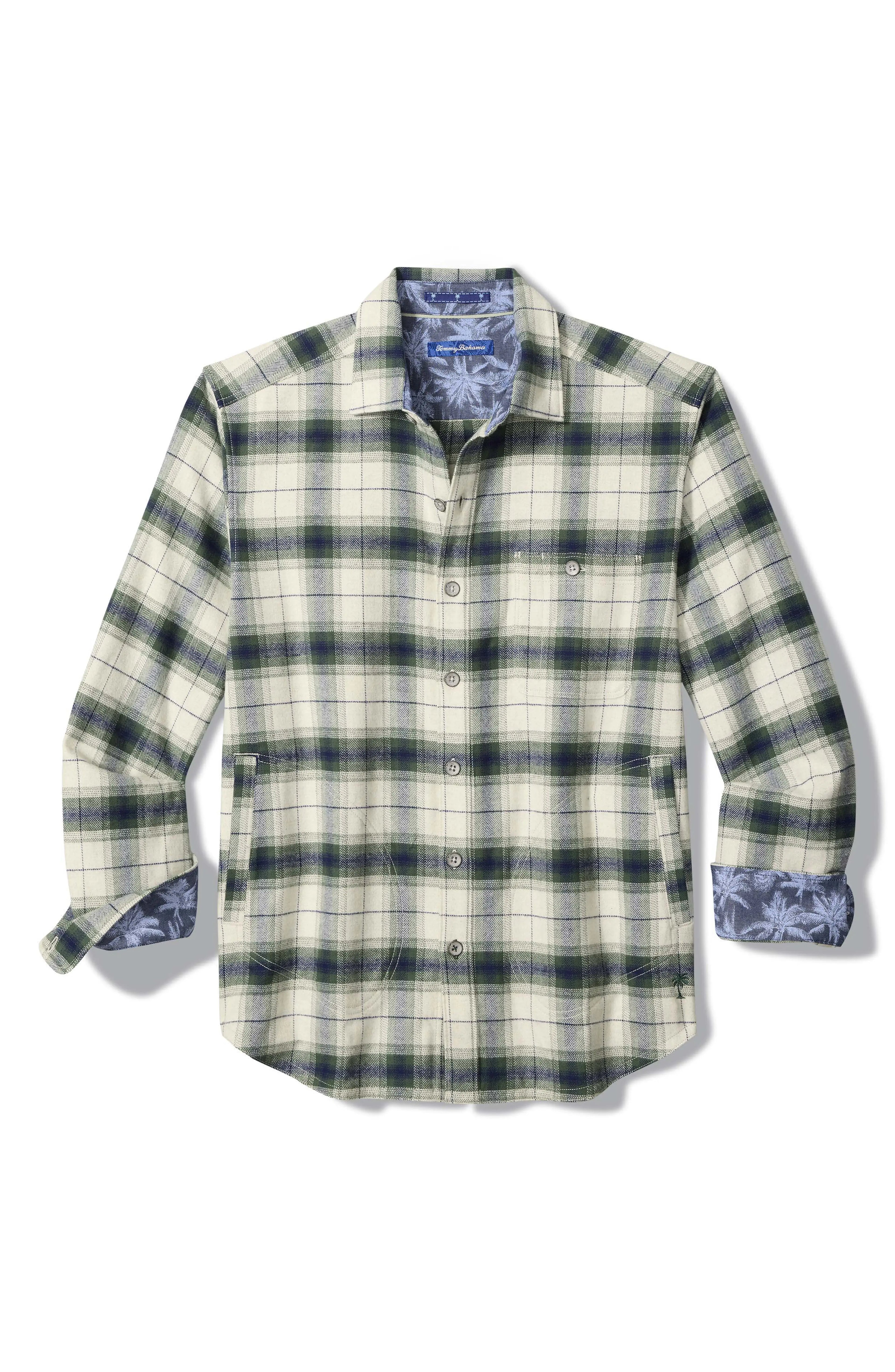 Shaw Island Plaid Cotton Flannel Shirt Jacket