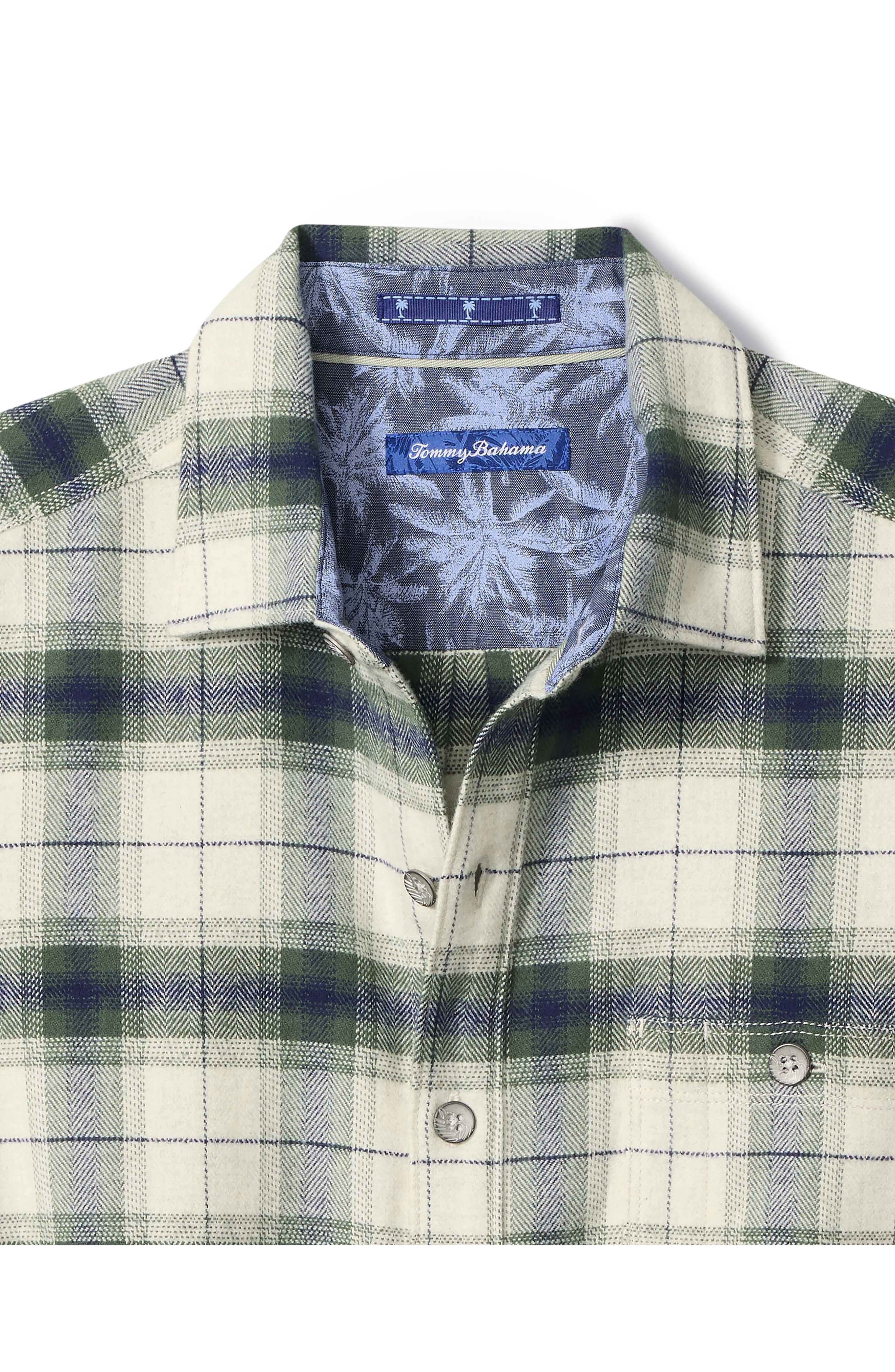 Shaw Island Plaid Cotton Flannel Shirt Jacket