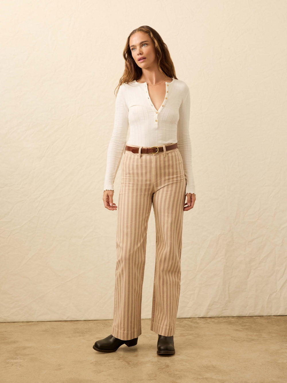 Paradise Pointelle Henley