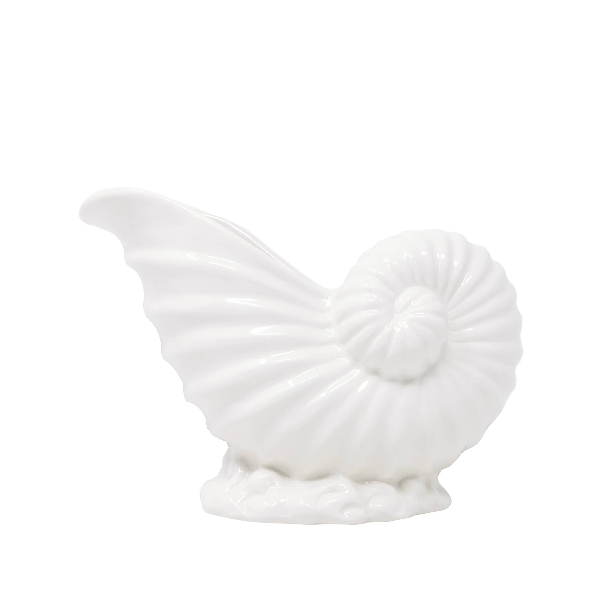 Ceramic Planter, Resort White (Shell)