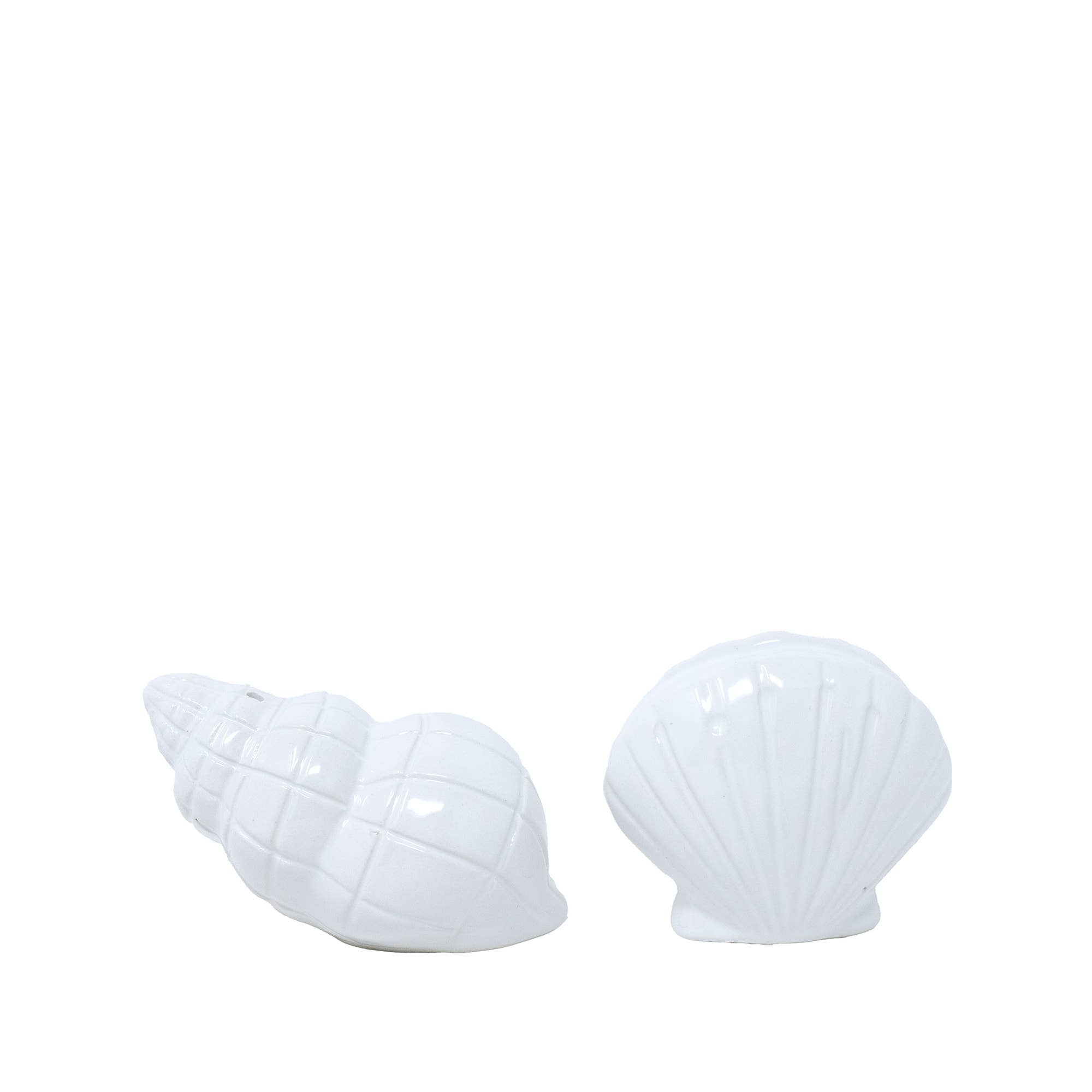 Ceramic Salt and Pepper Shakers, Resort White