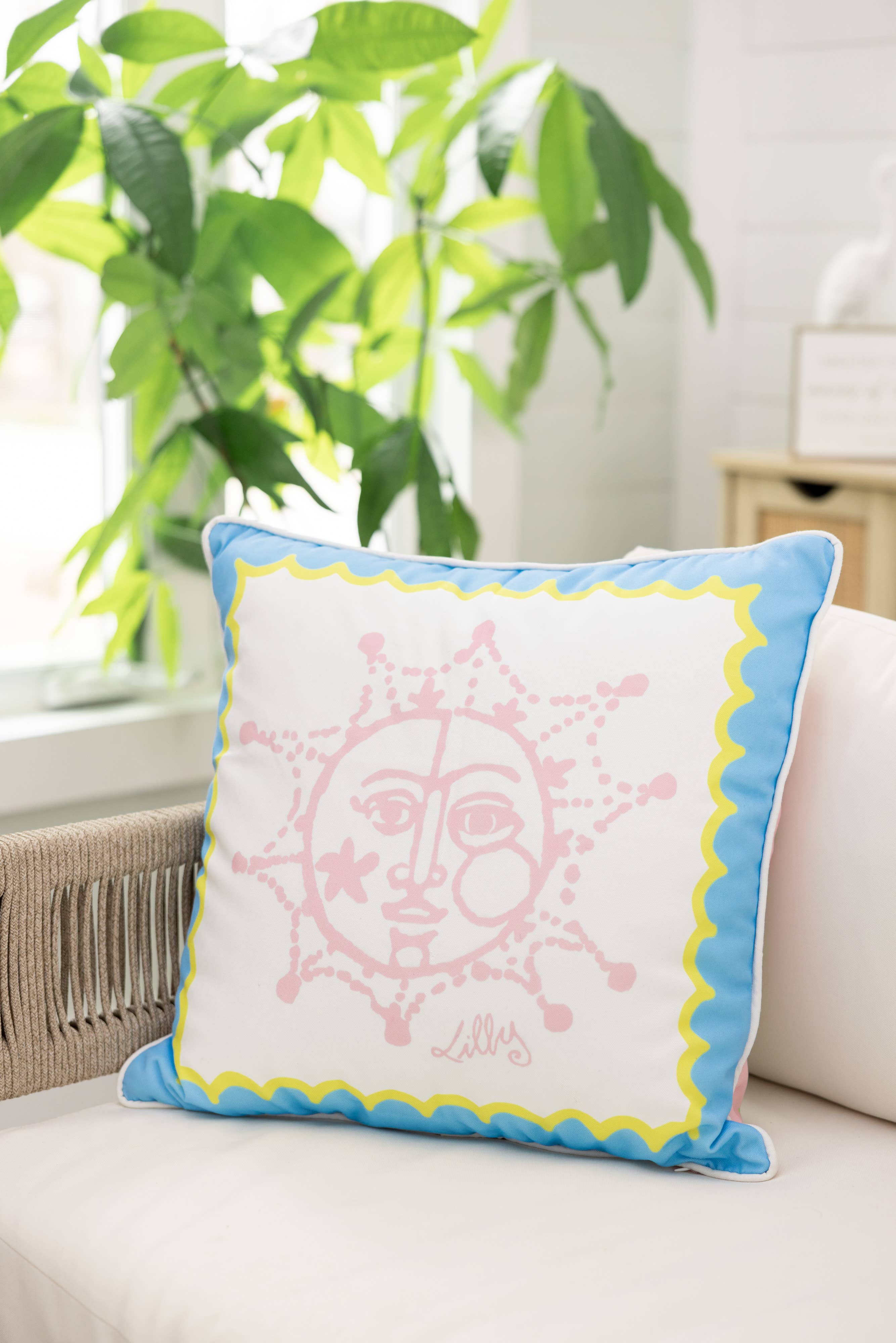 Large Pillow, Sun Tiles Home