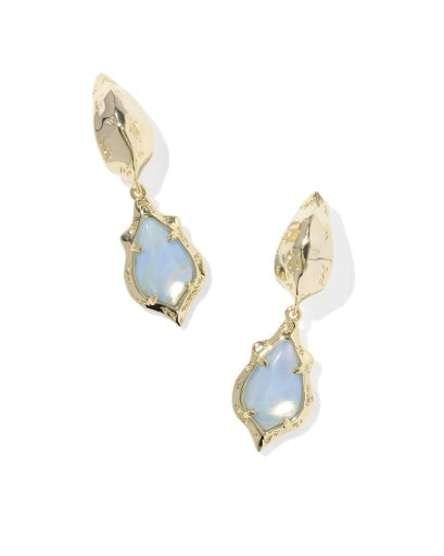 Adriana Scallop Frame Huggie Earrings