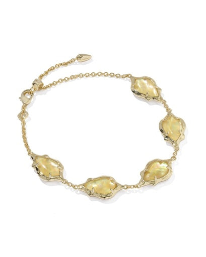 Adriana Scallop Frame Delicate Chain Bracelet