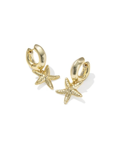Parker Starfish Huggie Earrings - GOLD