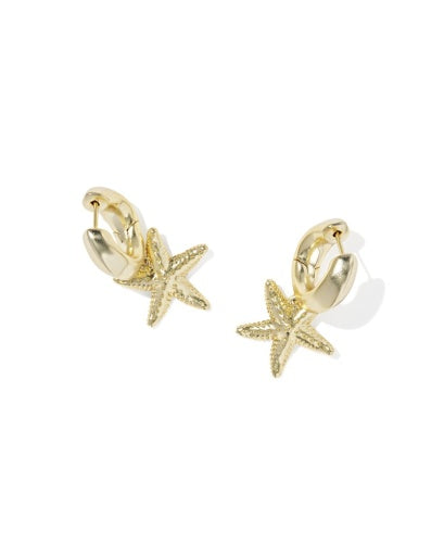 Parker Starfish Huggie Earrings - GOLD 2