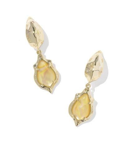 Adriana Scallop Frame Huggie Earrings