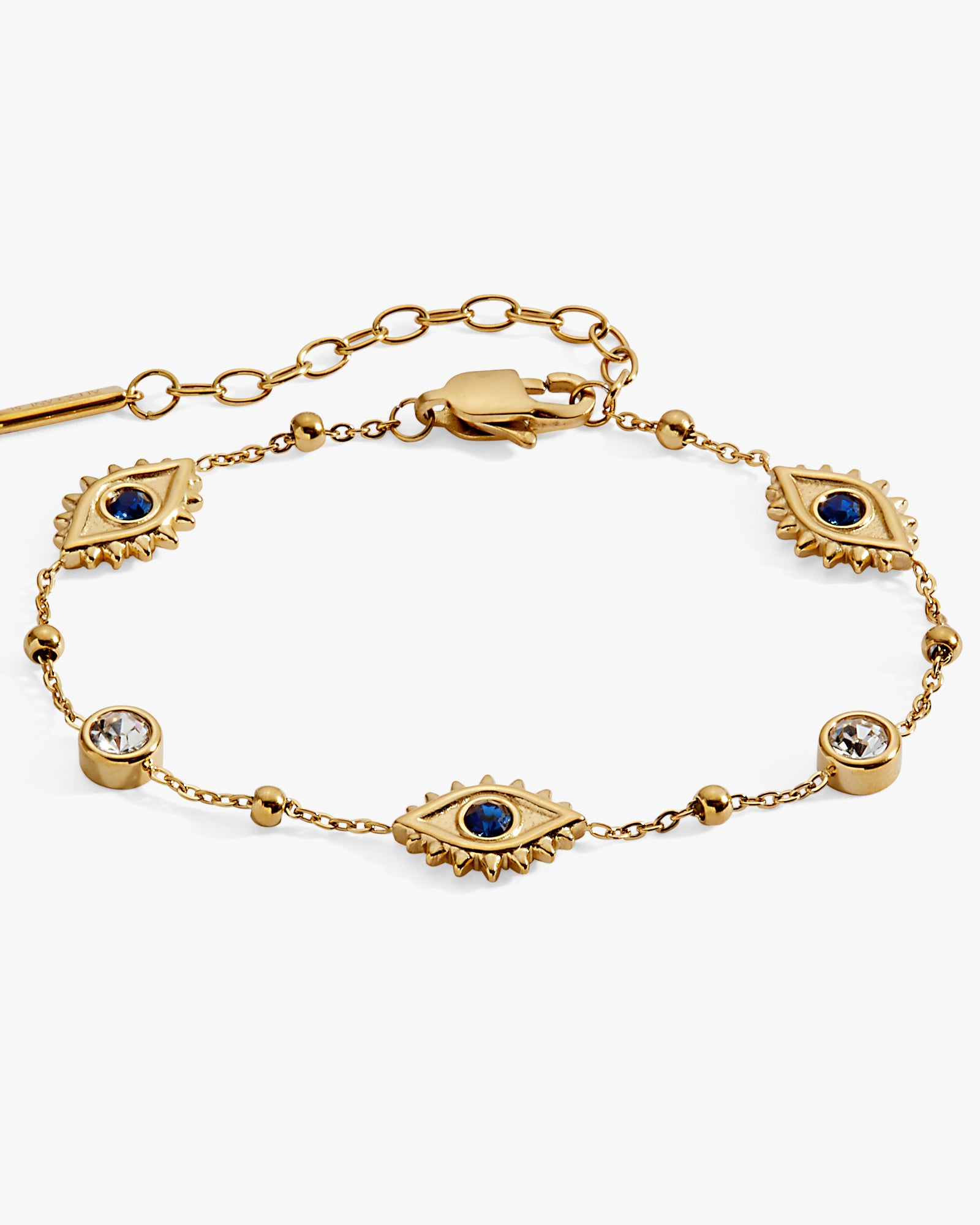 Evil Eye Crystal Stone Chain Bracelet