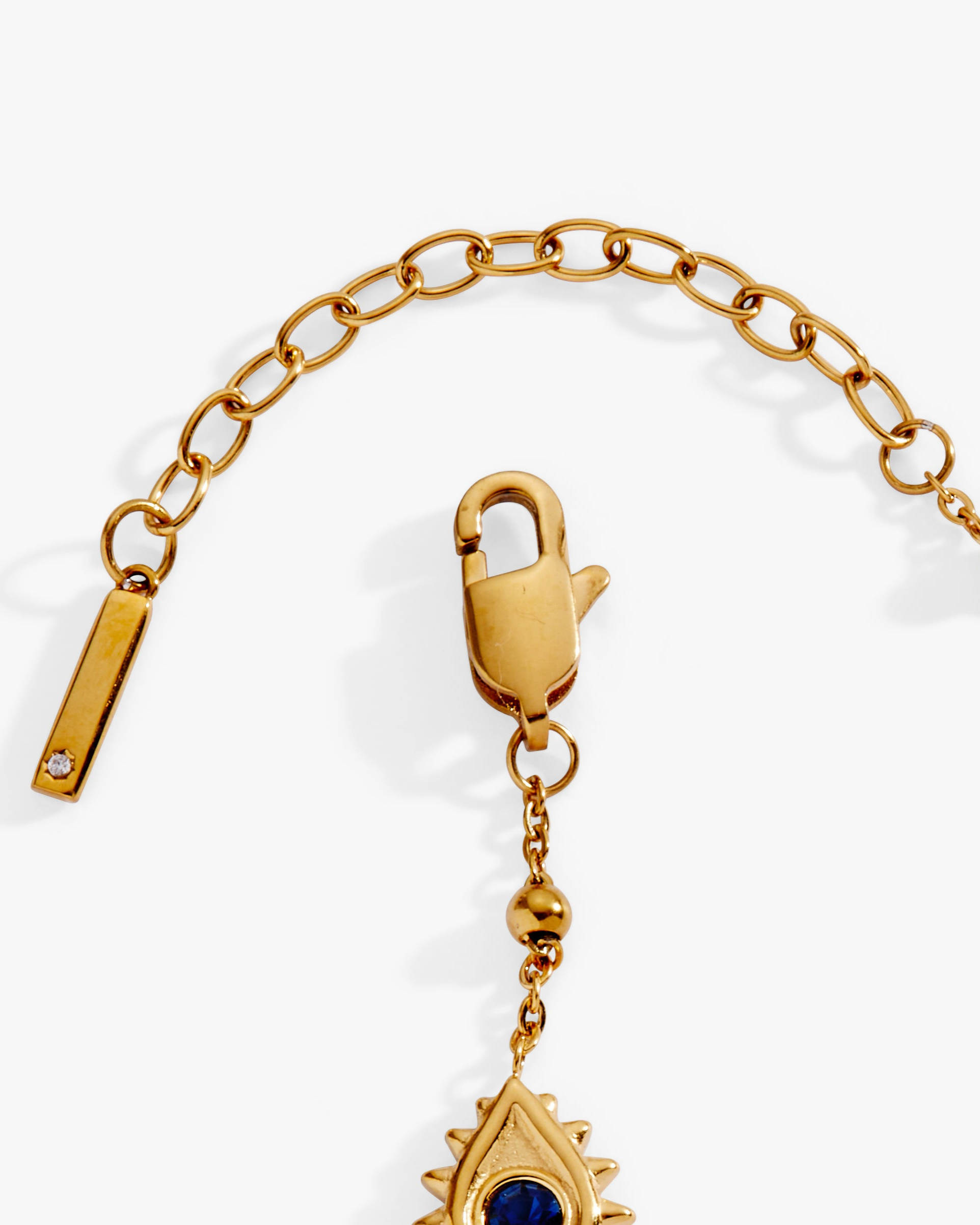 Evil Eye Crystal Stone Chain Bracelet